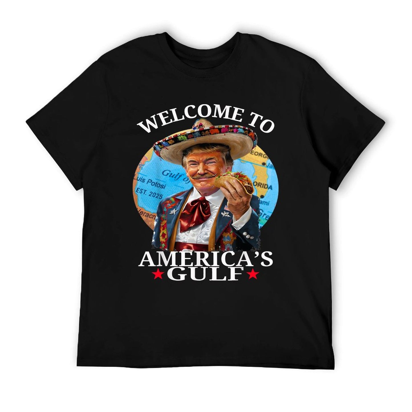 Funny Trump America's Gulf Est 2025 Trump Merchandise Versatile T-Shirt