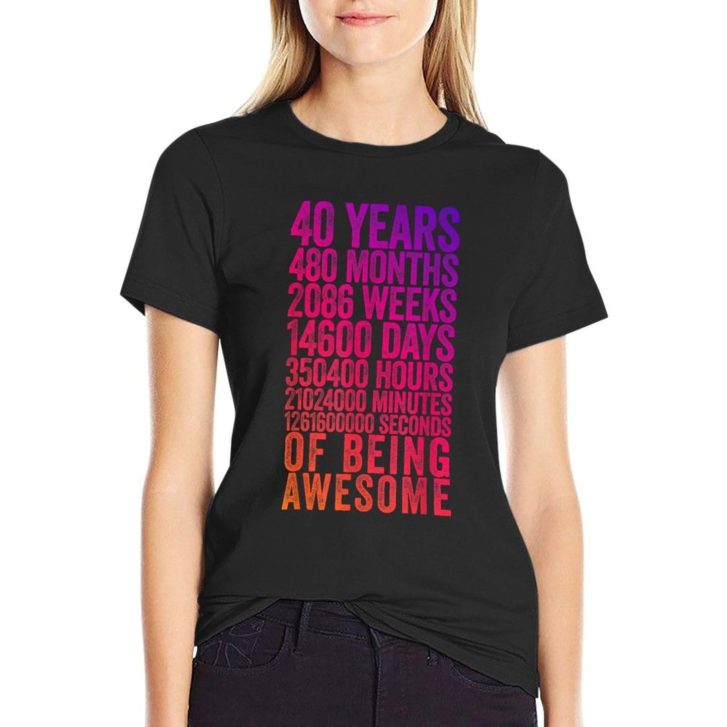 Funny 40th Birthday Old Meter Funny 40 Year Old Gifts Vintage-inspired T-Shirt