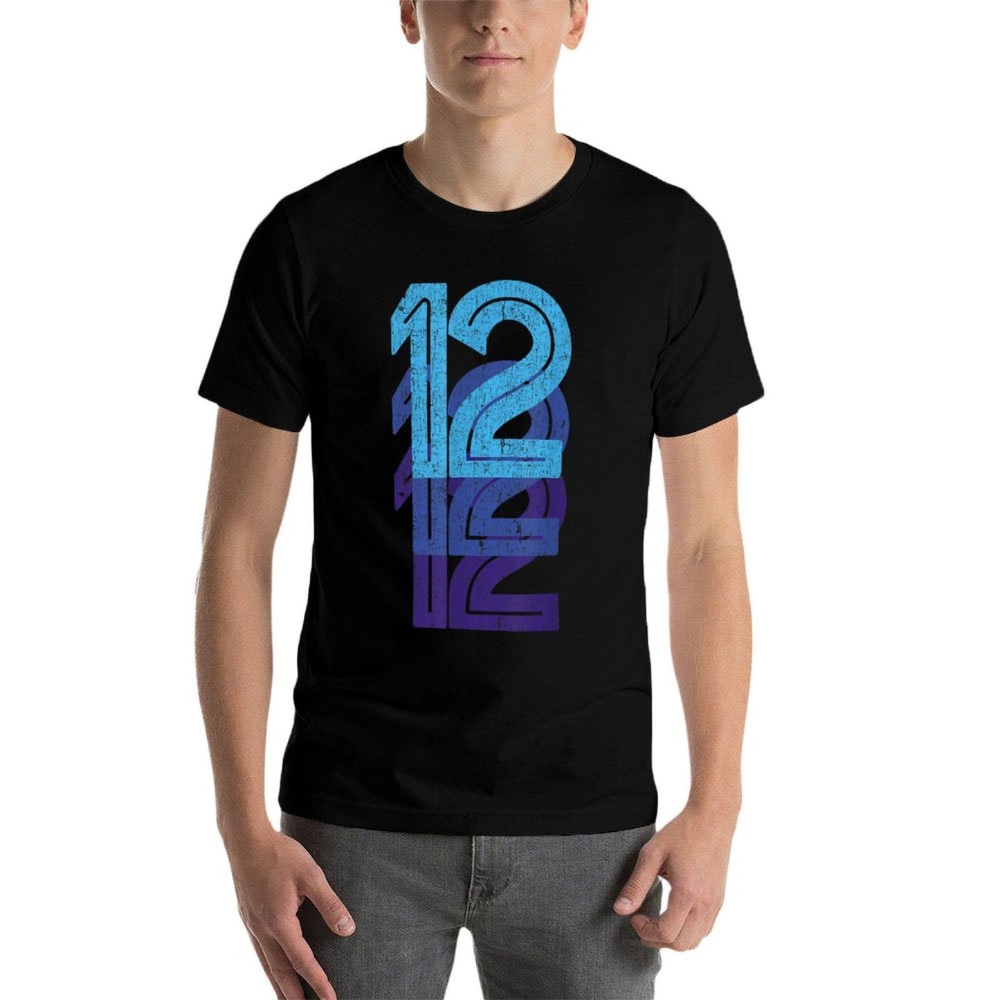 12 Lucky Number 12th Year Birthday Age Sports Team Classic T-Shirt