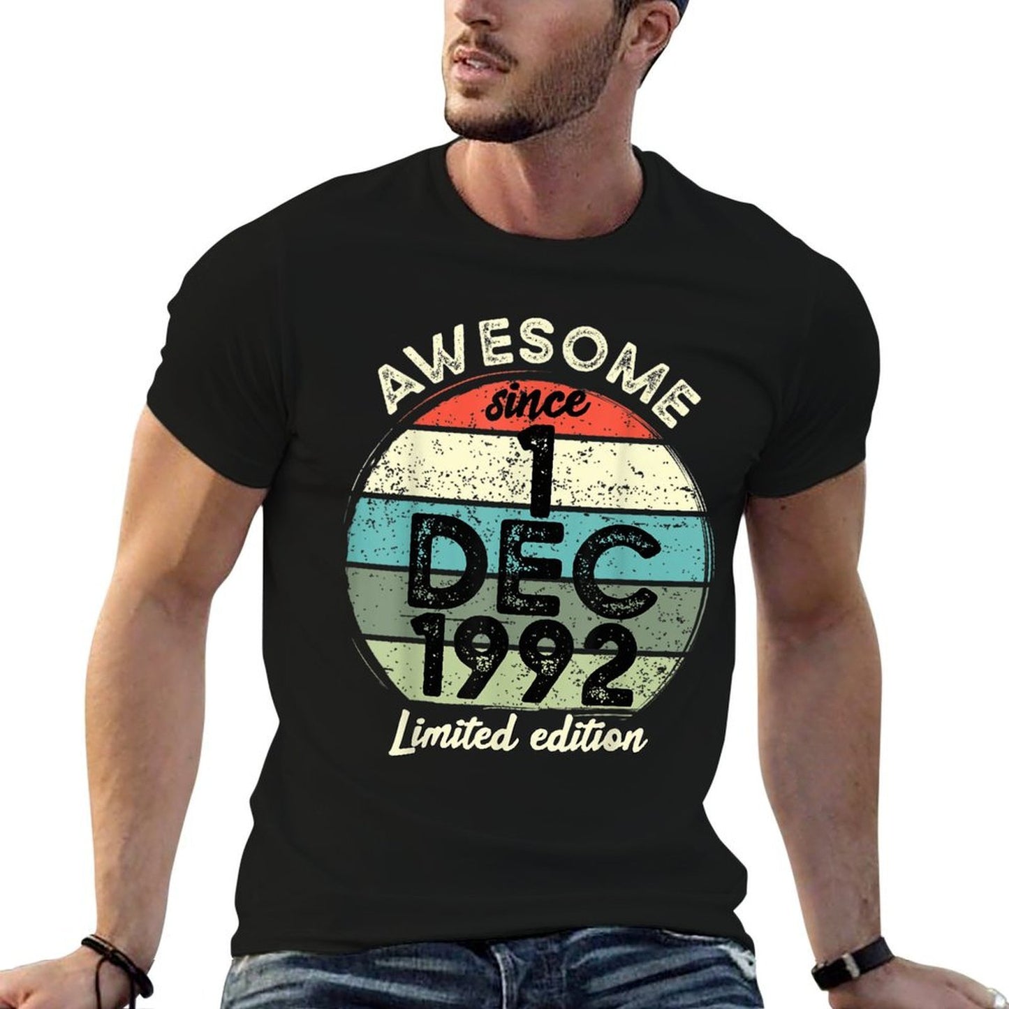 30 Year Old Birthday 1 December 1992 30th Birthday Affordable Price T-Shirt