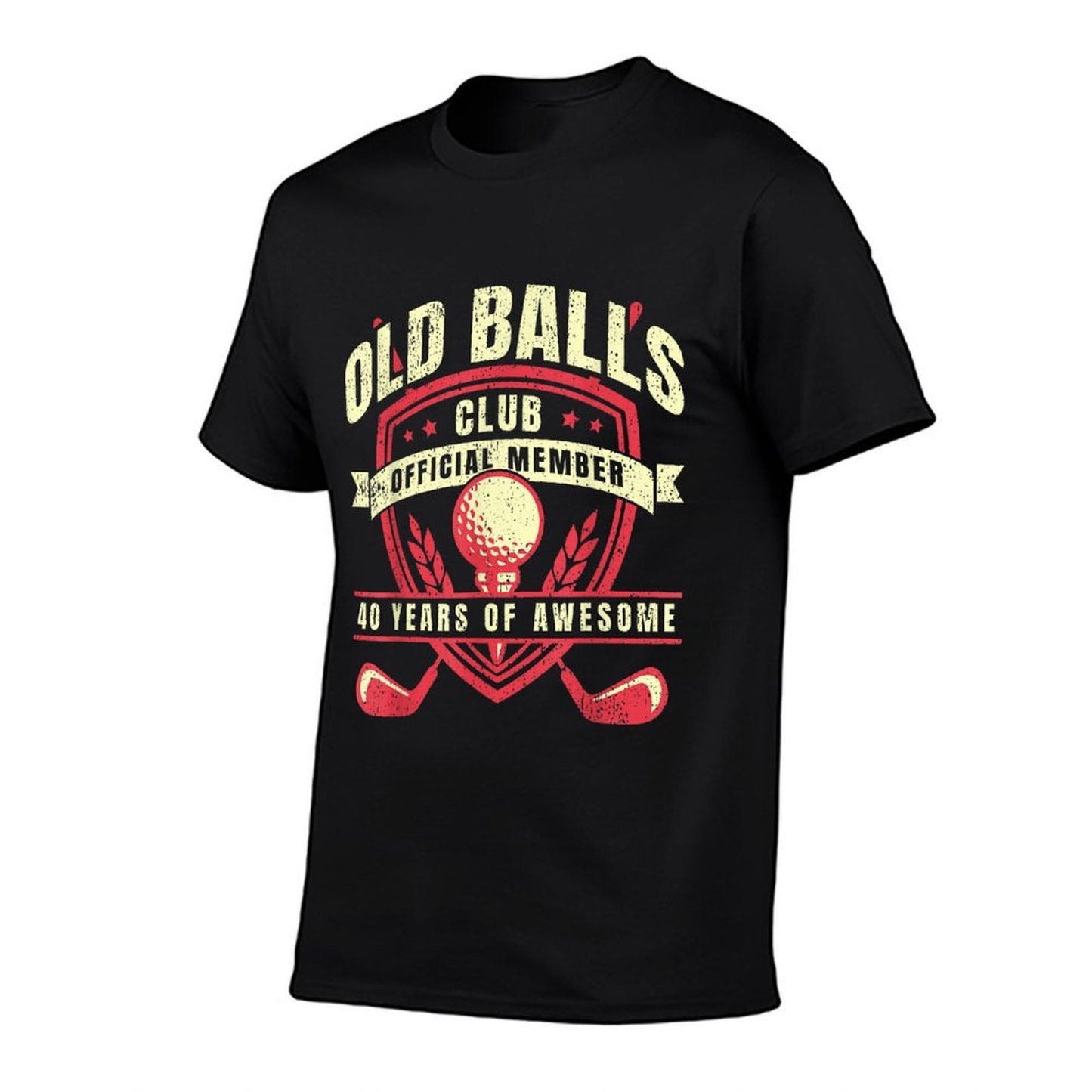 Golfer 40 Year Old Balls Golf Club I Golfing 40th Birthday Fade-proof Color T-Shirt