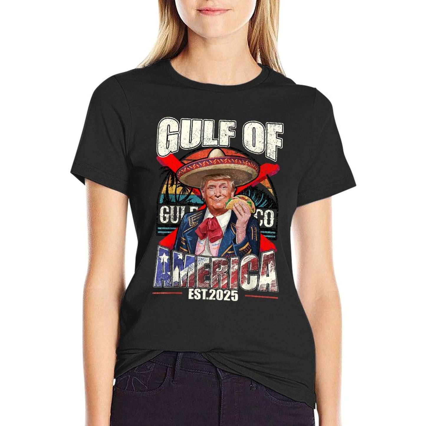 Funny Trump Gulf Of Us America 2025 Trump Merchandise Eco-friendly Material T-Shirt
