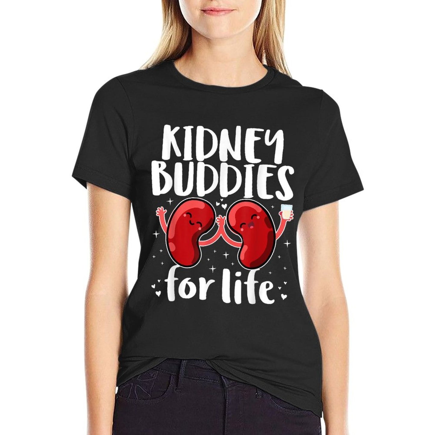 Kidney Buddies For Life Donor Recipient Gifts Rolled Sleeves T-Shirt