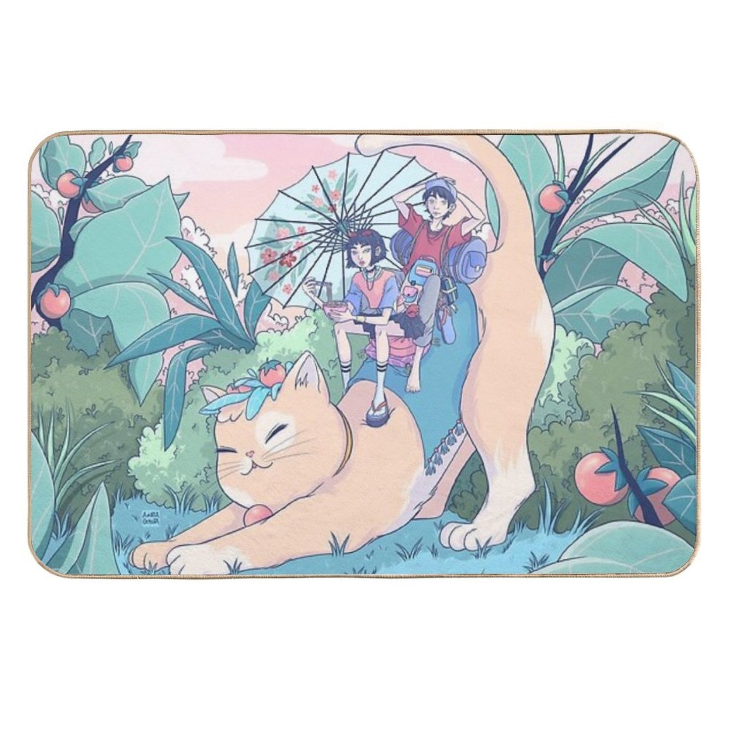 Maneki-neko Multi-Purpose Bath Mat