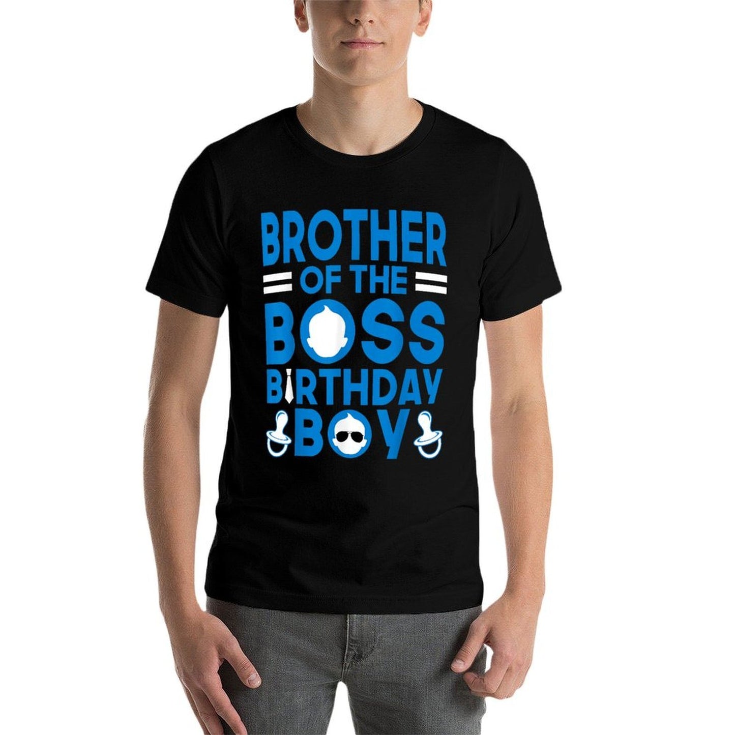 BROTHER Of The Boss Birthday Boy Funny Baby Family Party Wrinkle-resistant T-Shirt