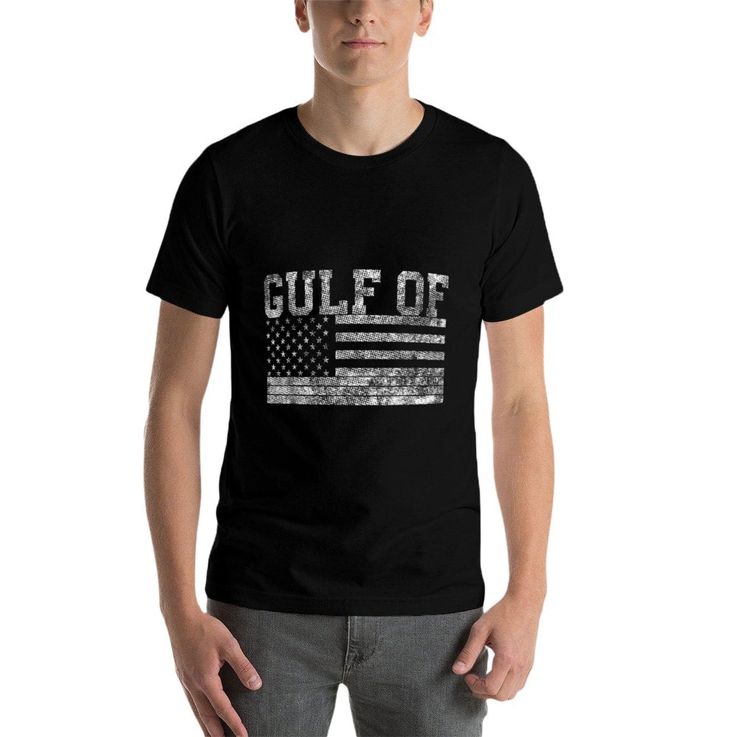 Gulf Of Usa America Greeting from The Patriotic Gulf Eco-friendly Material T-Shirt