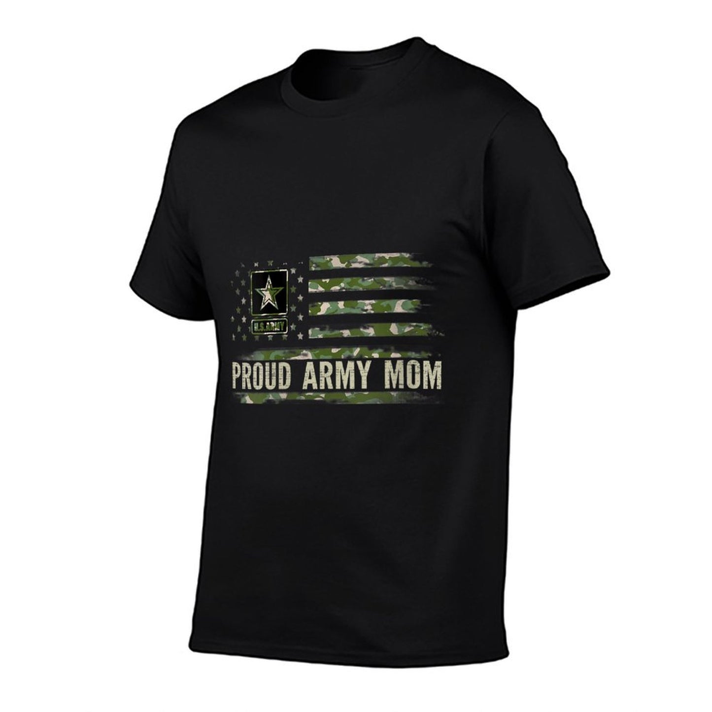 Womens Vintage Proud Army Mom Camo American Veteran Gift Affordable Price T-Shirt