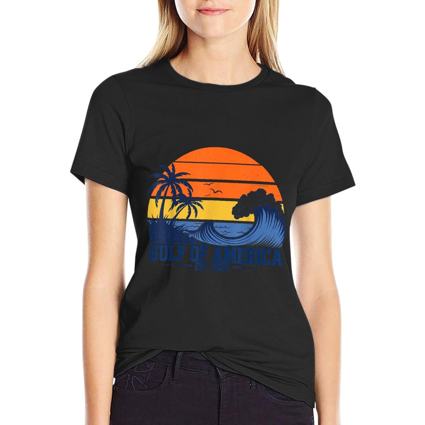Retro Vintage Gulf Of US America 2025 American Gifts Moisture-wicking T-Shirt
