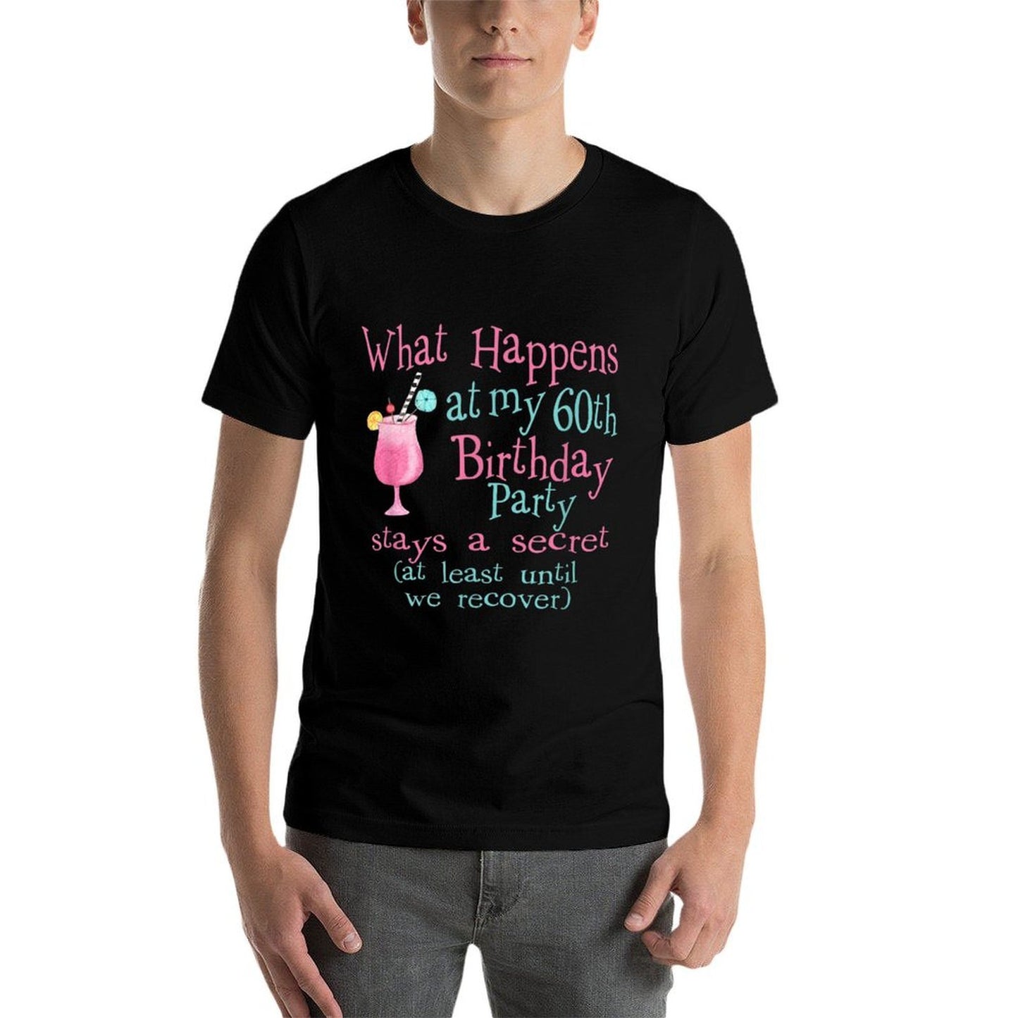 Funny 60th Birthday Party - Fabulous Happy 60th Birthday Easy-care T-Shirt