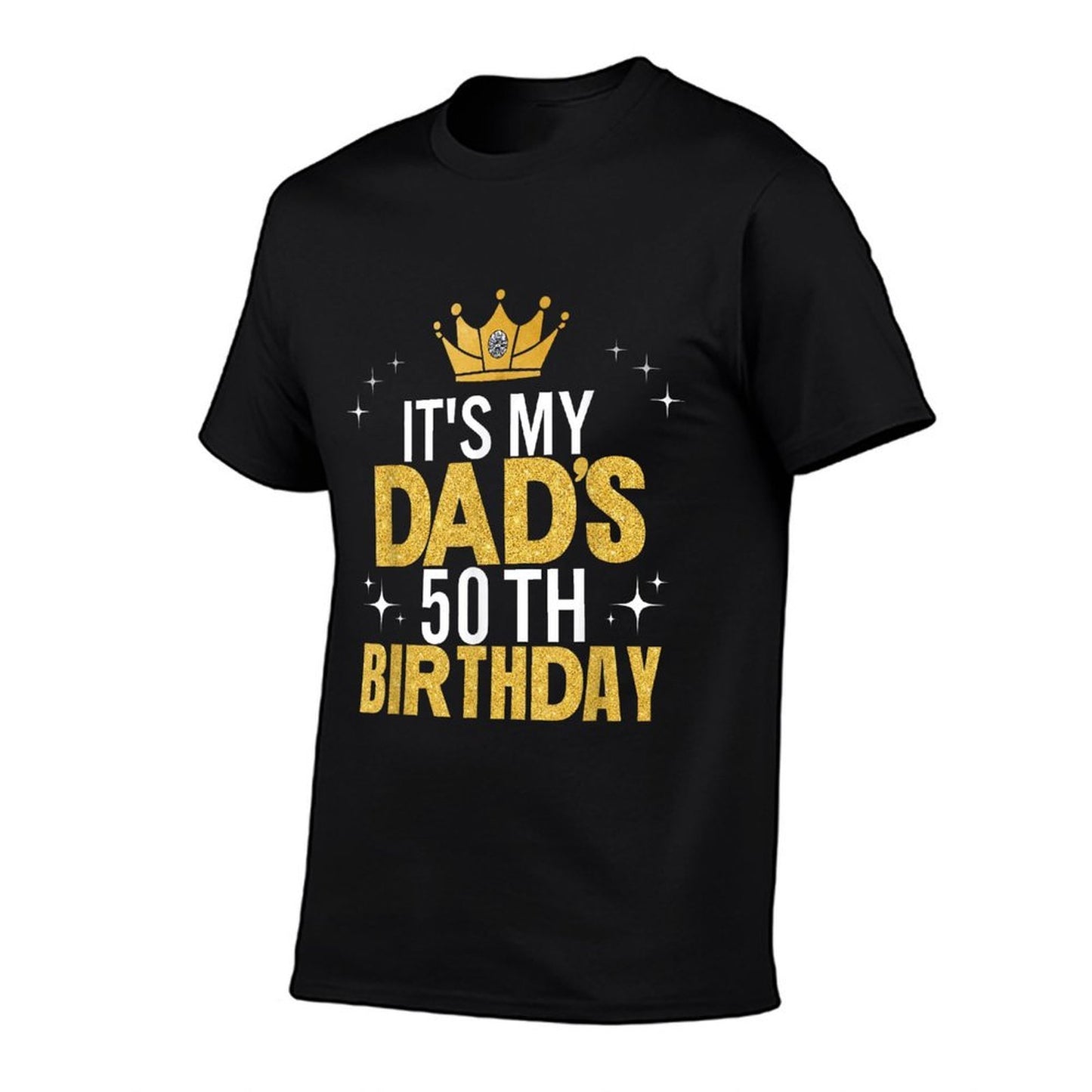 It's My Dad's 50th Birthday 50 Years Old Funny Heathered Texture T-Shirt