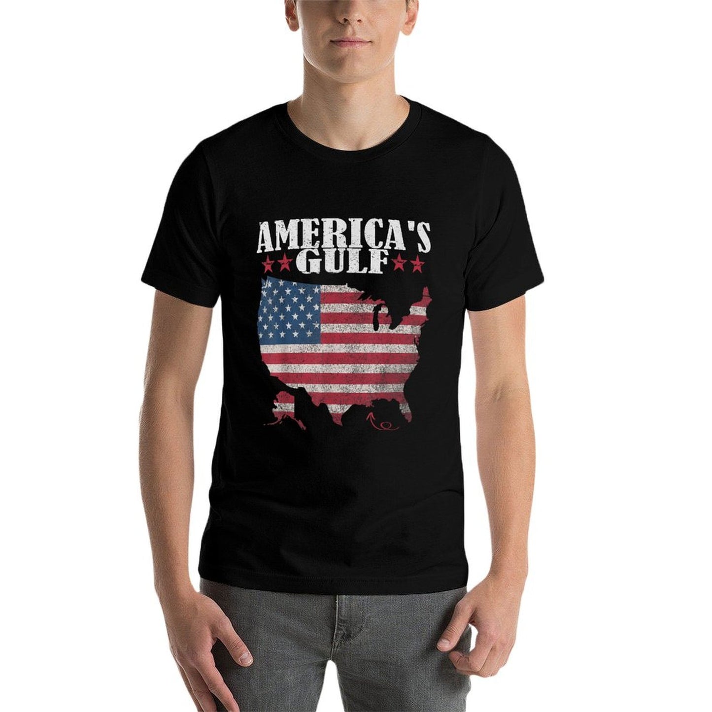 Gulf Of Us America Shirt America's Gulf Flag Us Wrinkle-resistant T-Shirt