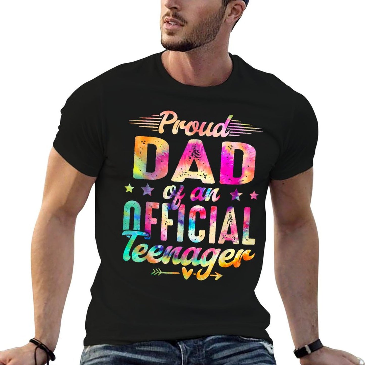 13 Years Old Proud Dad Officialnager 13th Birthday Slim-fit Cut T-Shirt