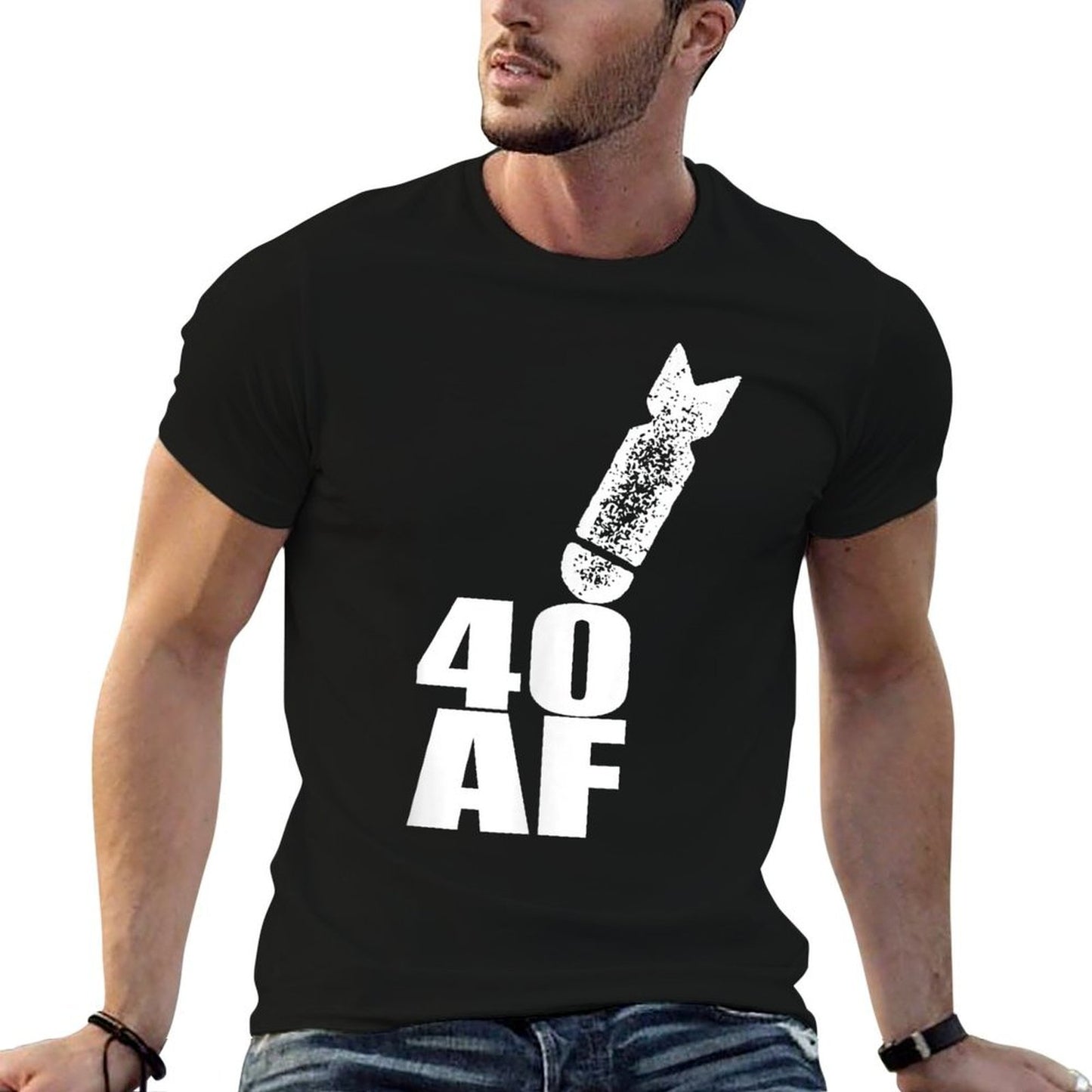 40 AF Tshirt Funny 40th Birthday Gift for Men And Women Cotton T-Shirt
