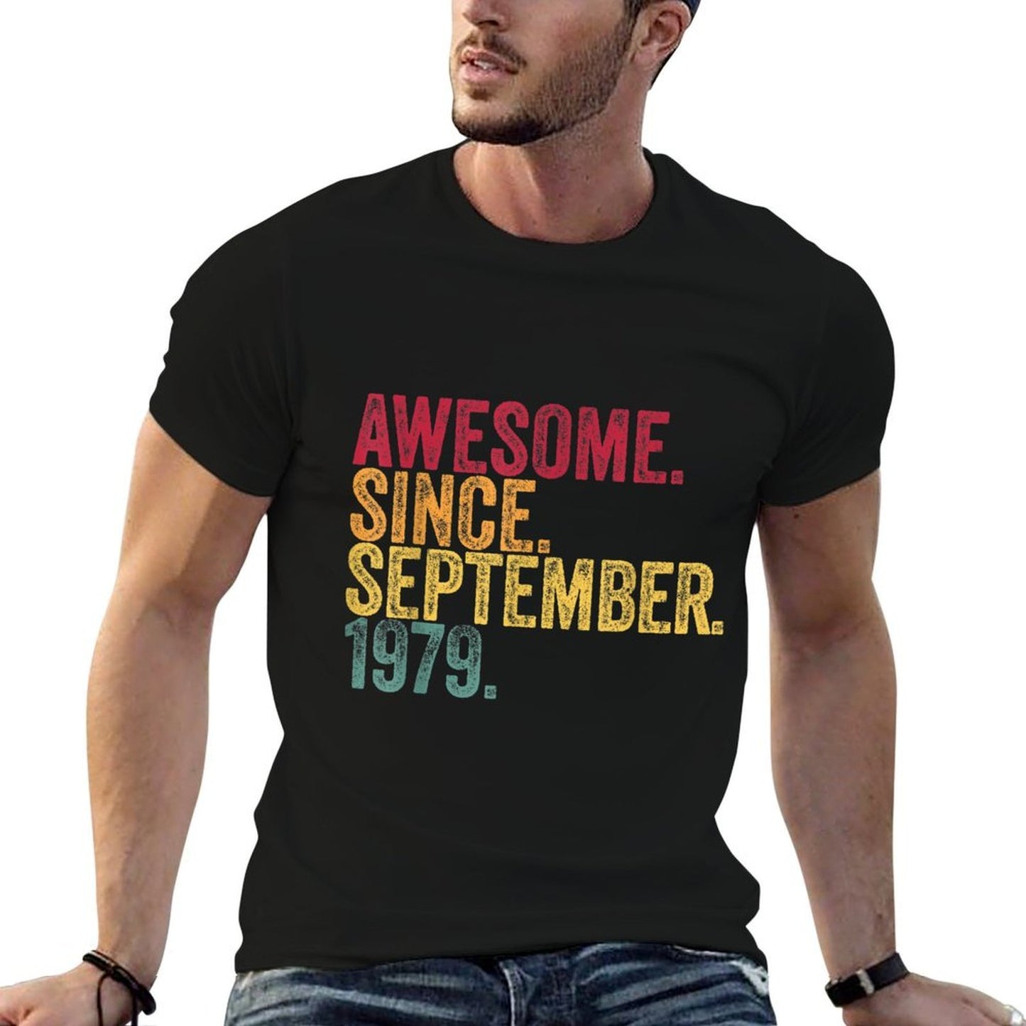 40th Birthday Gifts Funny Born in September 1979 Mens Womens Durable T-Shirt