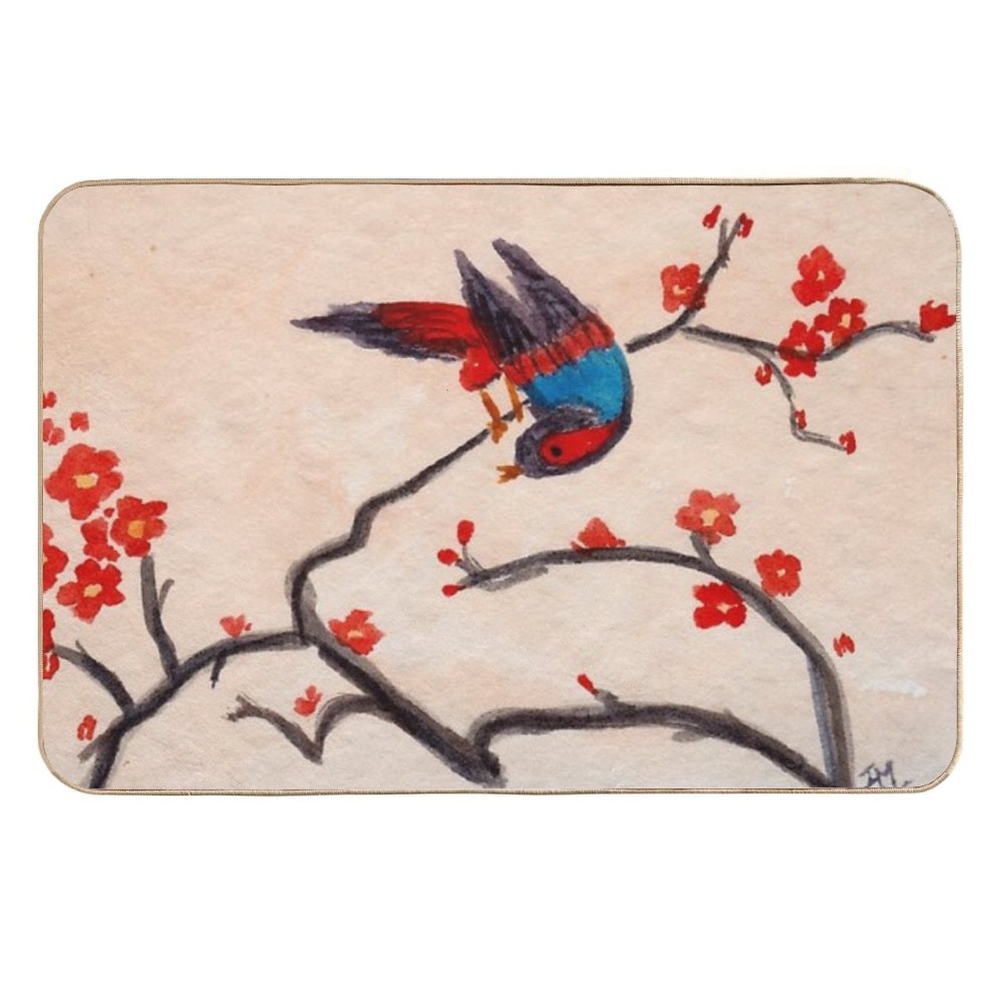 Sakura Cherry Tree Non-Slip Bath Mat