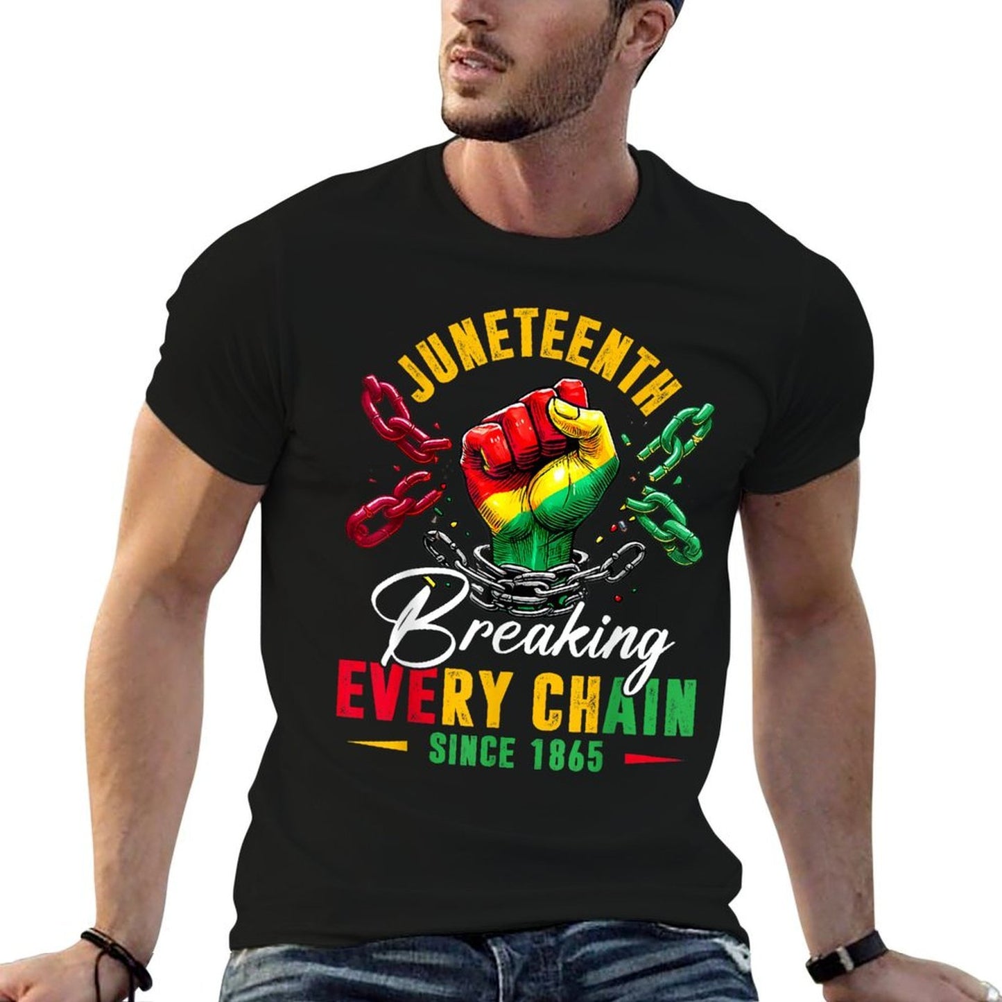 Breaking Every Chain Since 1865 Women Men Juneteenth Freedom Relaxed-fit T-Shirt