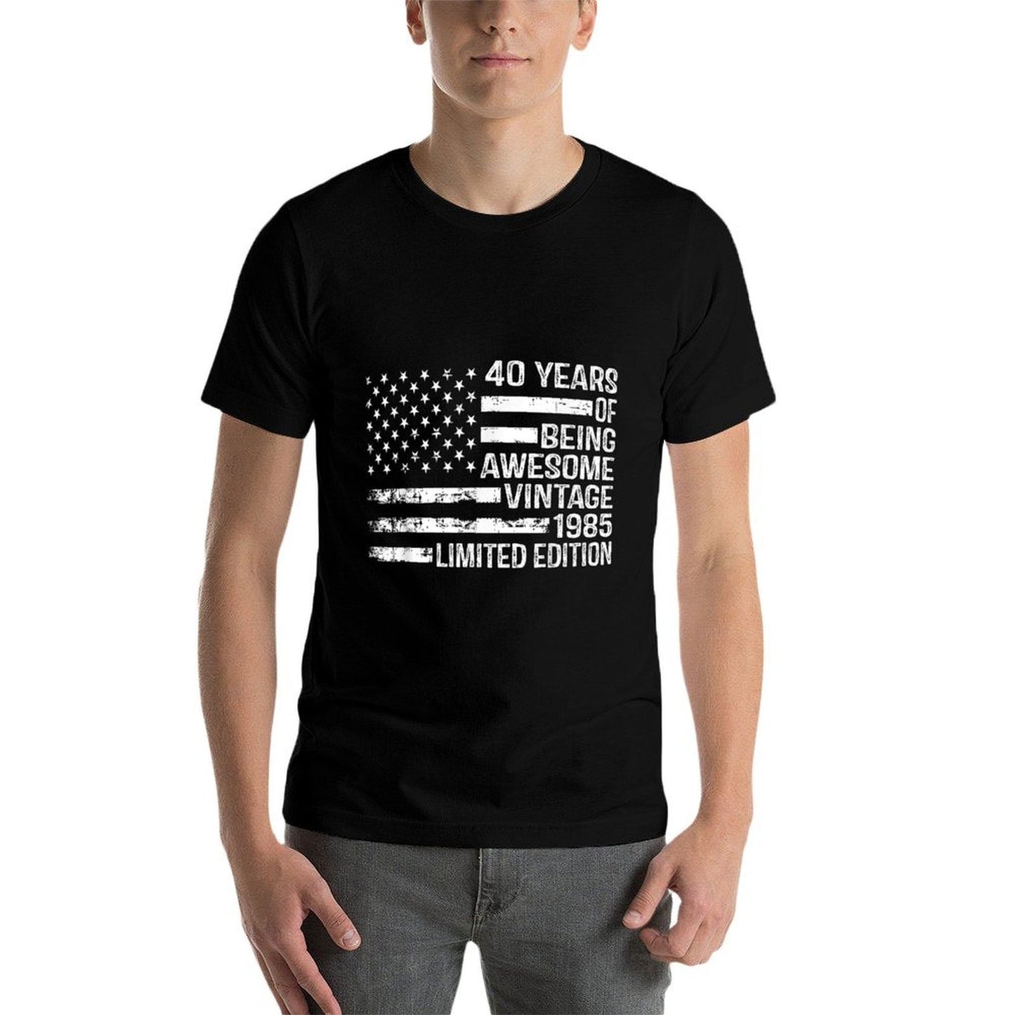 40 Years Old Birthday Vintage American 40th Birthday Easy-care T-Shirt
