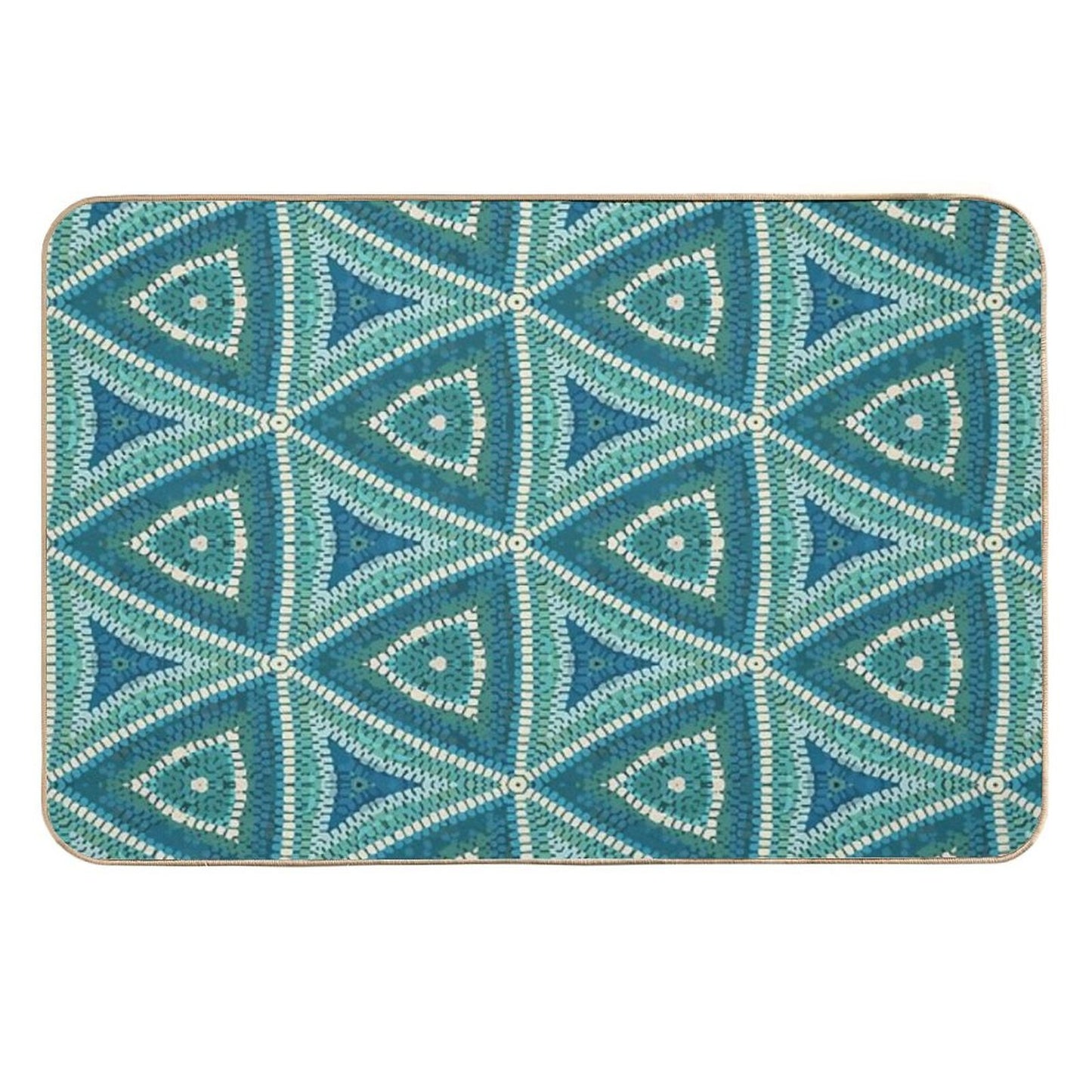 Greek Summer Mosaic Versatile Bath Mat
