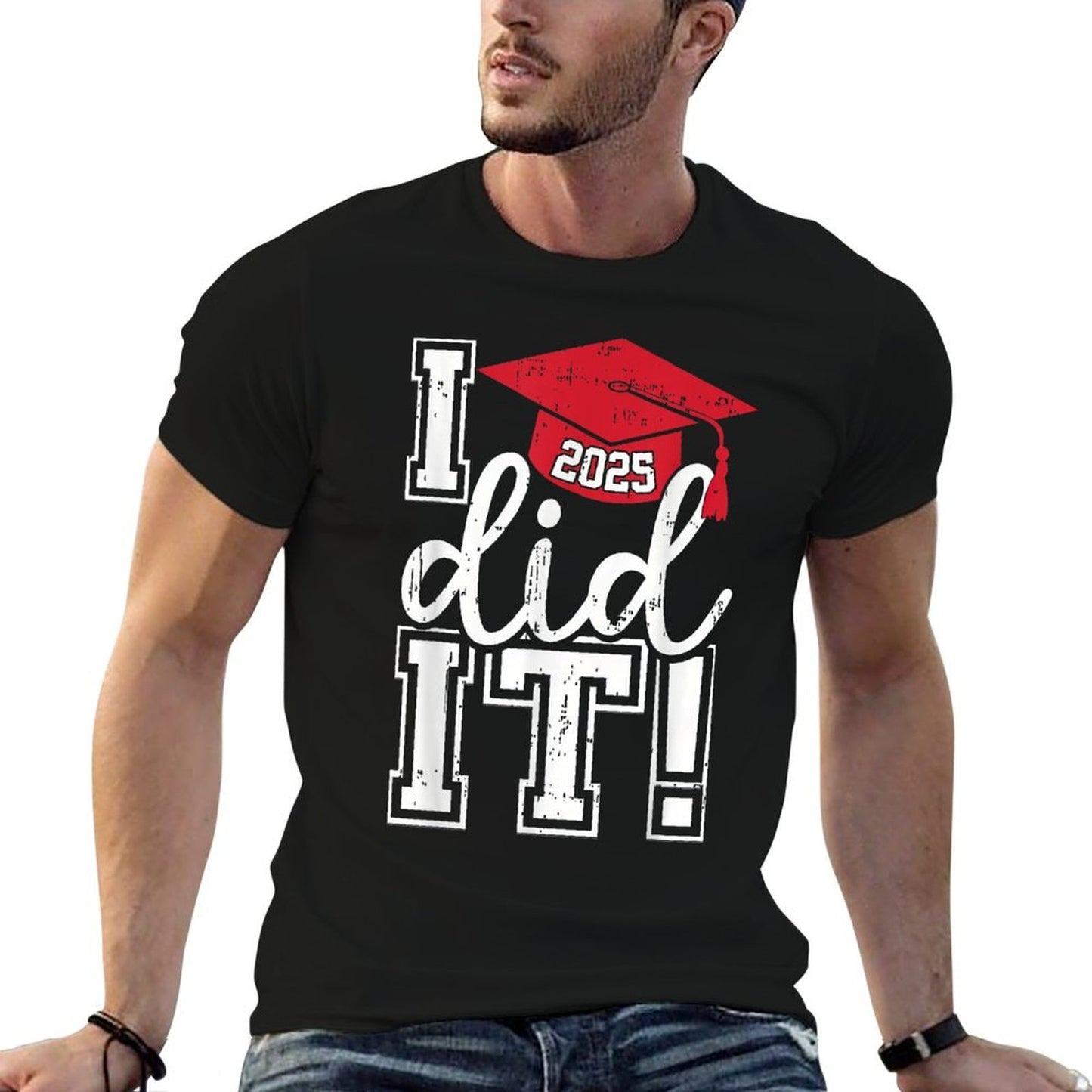 Class Of 2025 Graduation Funny I Did It Graduate Men Women Lightweight T-Shirt