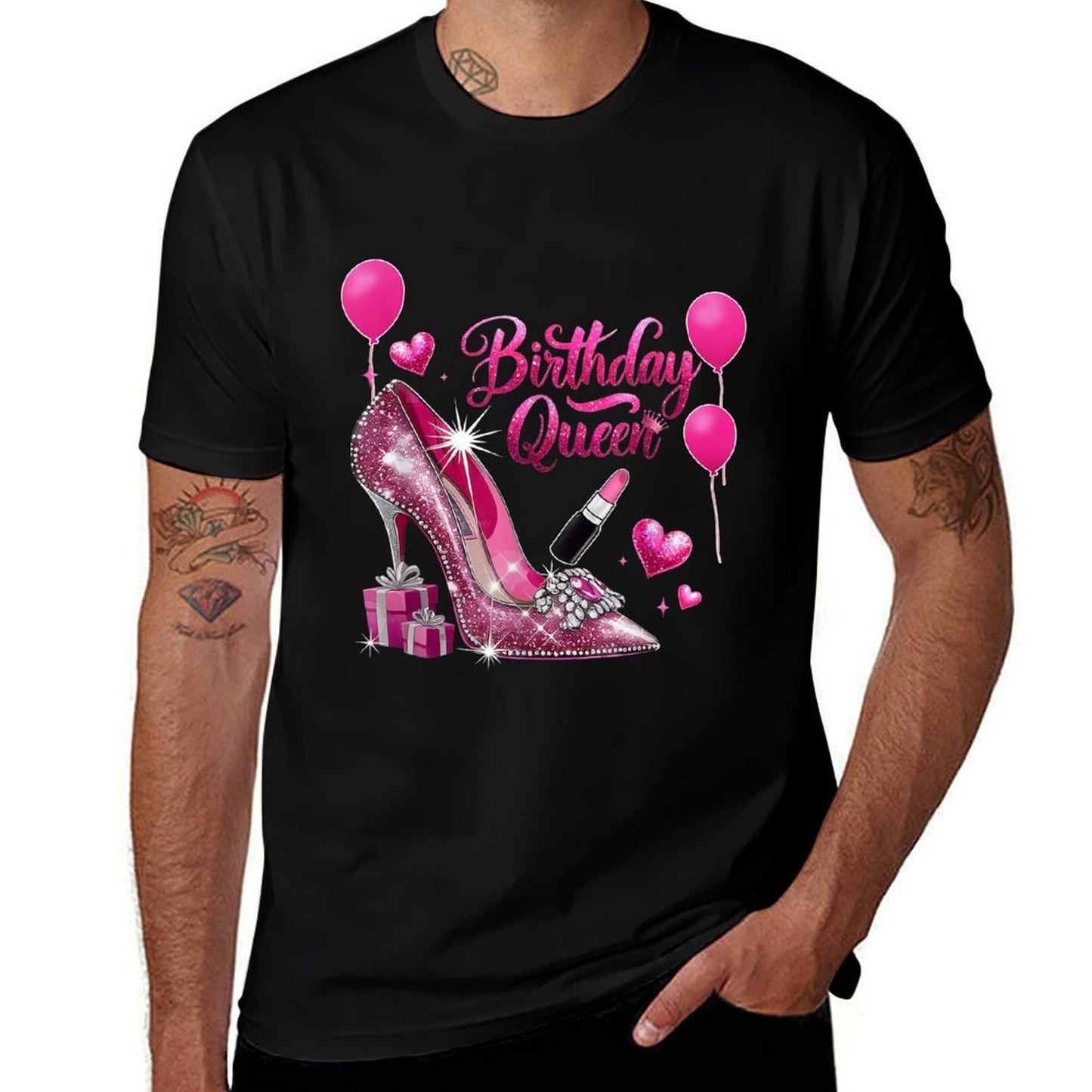 Birthday Queen Crown High Heel Birthday Party Girl Women Classic T-Shirt