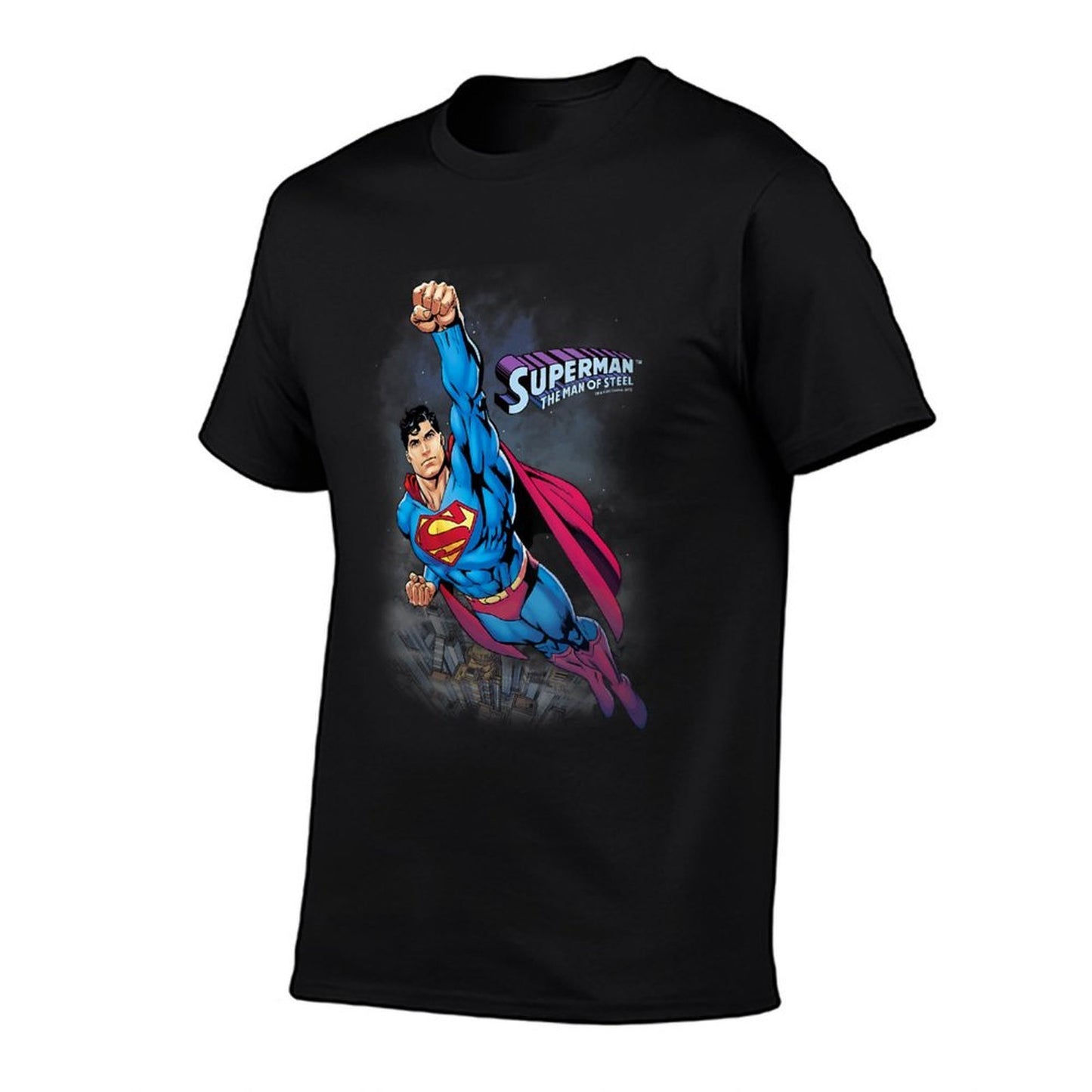 Womens Superman Twilight Flight Fade-proof Color T-Shirt