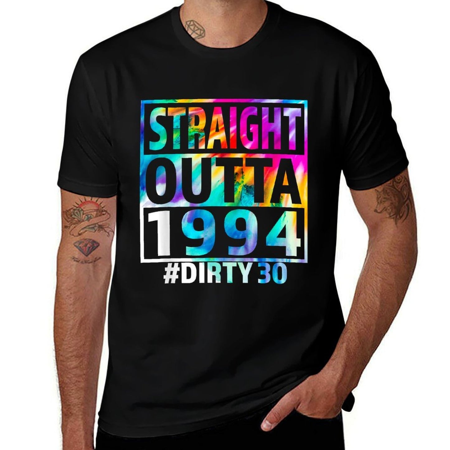 Straight Outta 1994 Dirty Thirty Funny 30th Birthday Gift Odor-resistant T-Shirt