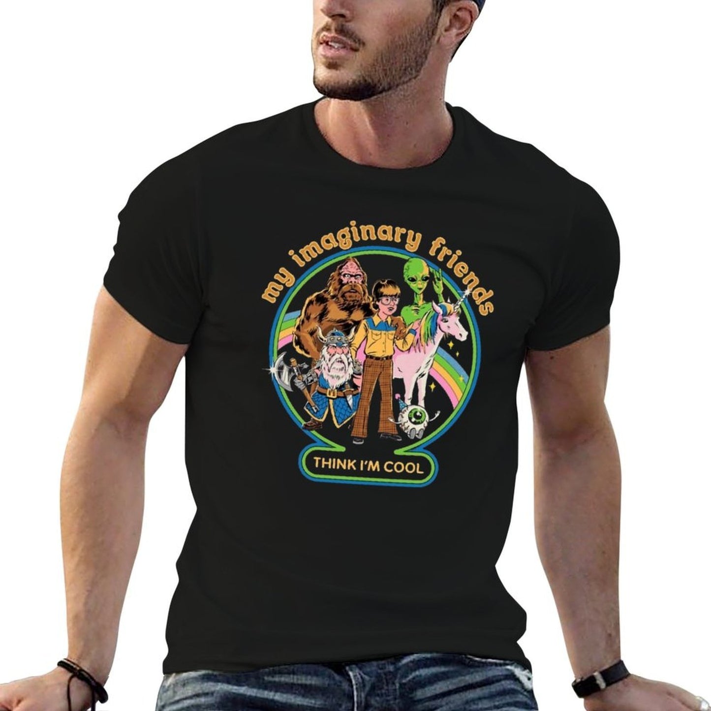 My Imaginary Friends Oversized Silhouette T-Shirt