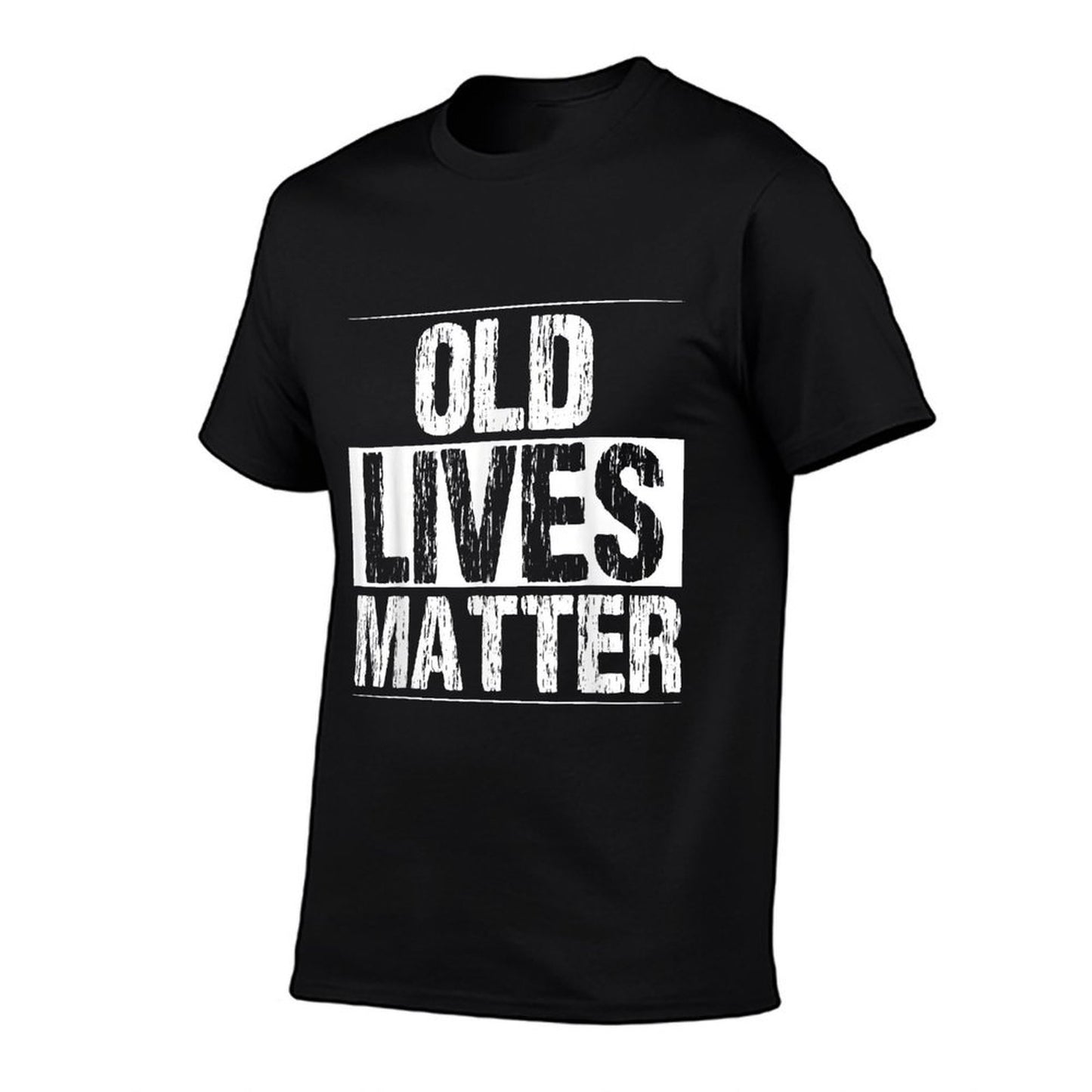 Old Lives Matter 60th Birthday Gifts For Men Funny Dad Rolled Sleeves T-Shirt