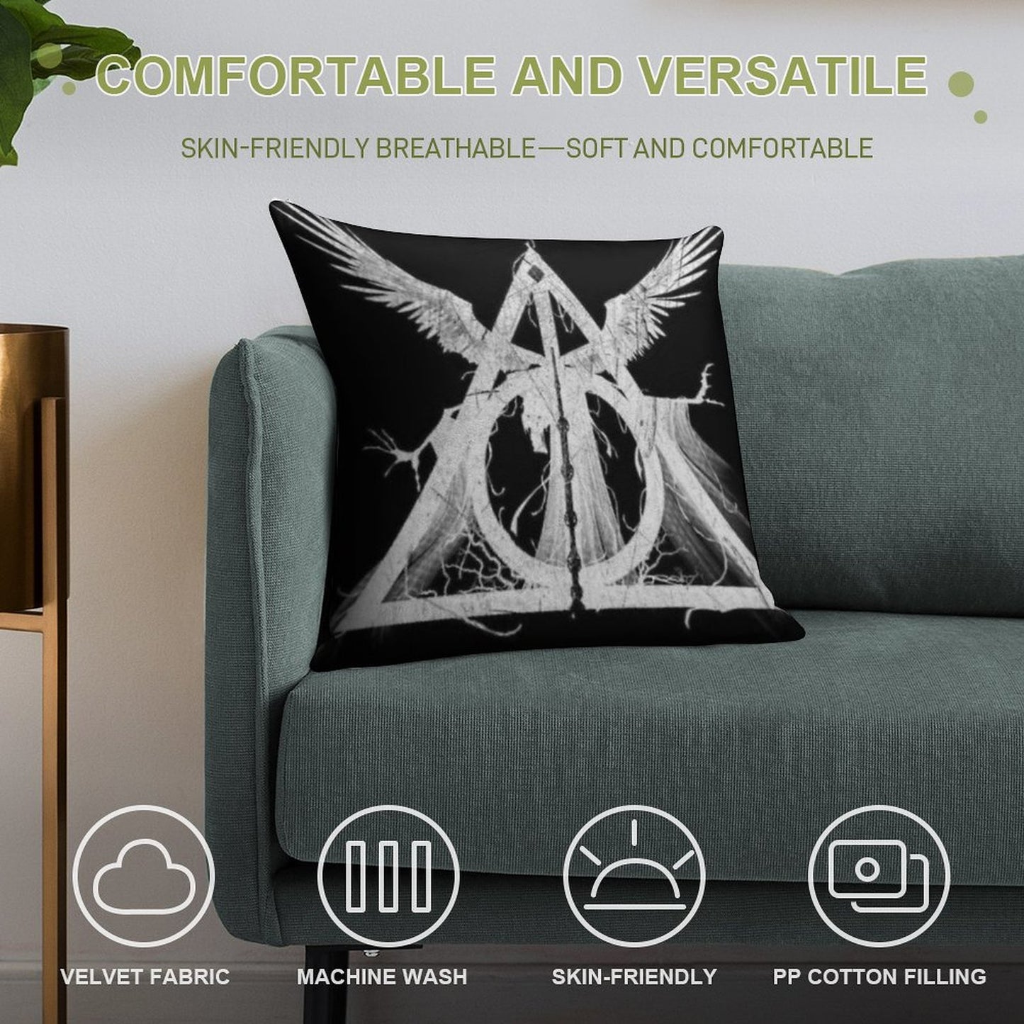 PRISMATIC SOUL Soft Luxury Feel Throw Pillow