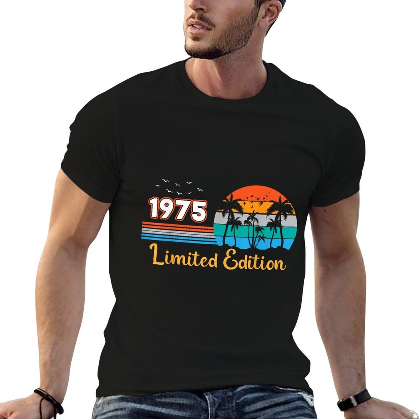 50th Birthday Man Woman 50 Years 1975 Decorative Funny Gift Relaxed-fit T-Shirt