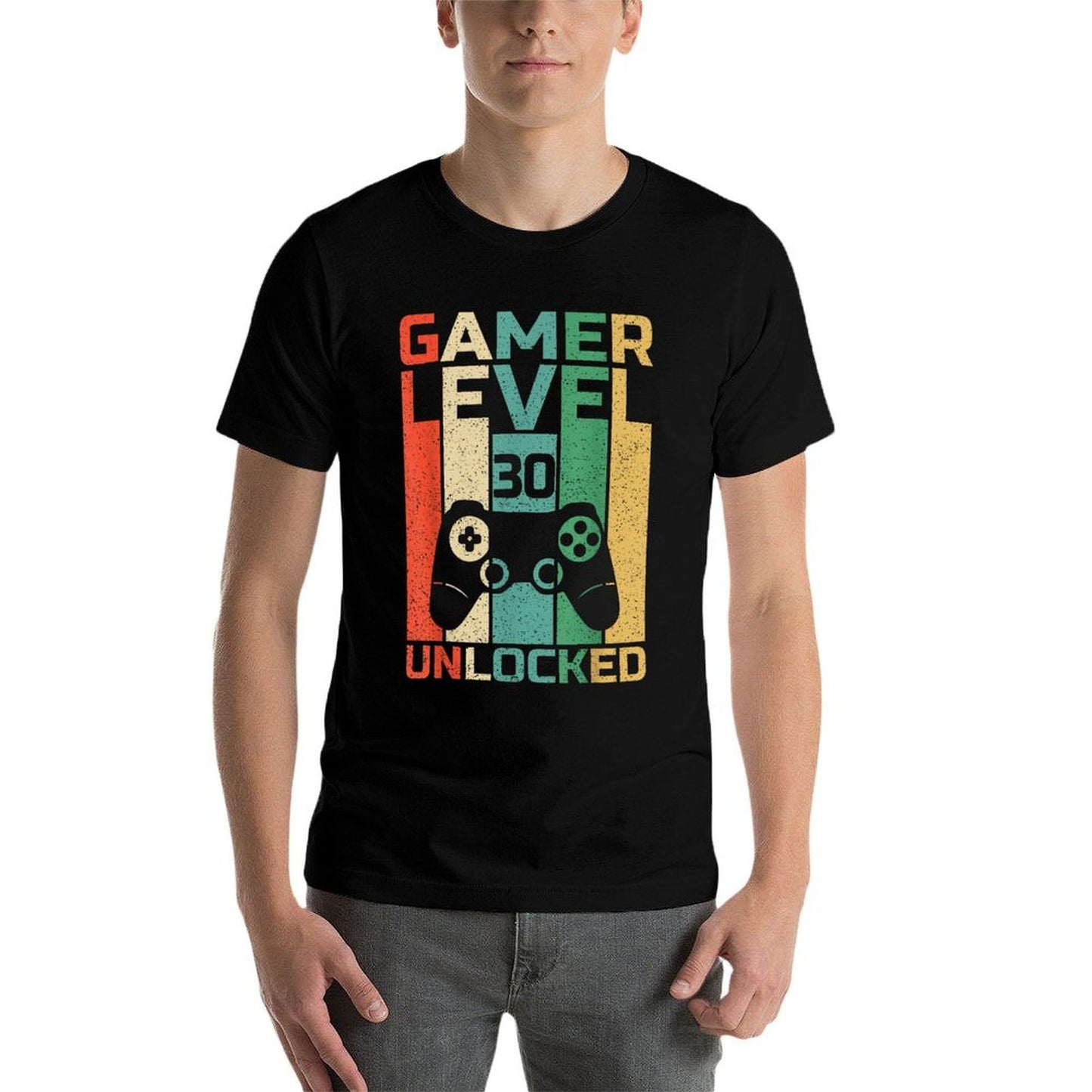 30th Birthday Gamer T Level 30 Unlocked Gamer Birthday Comfortable T-Shirt