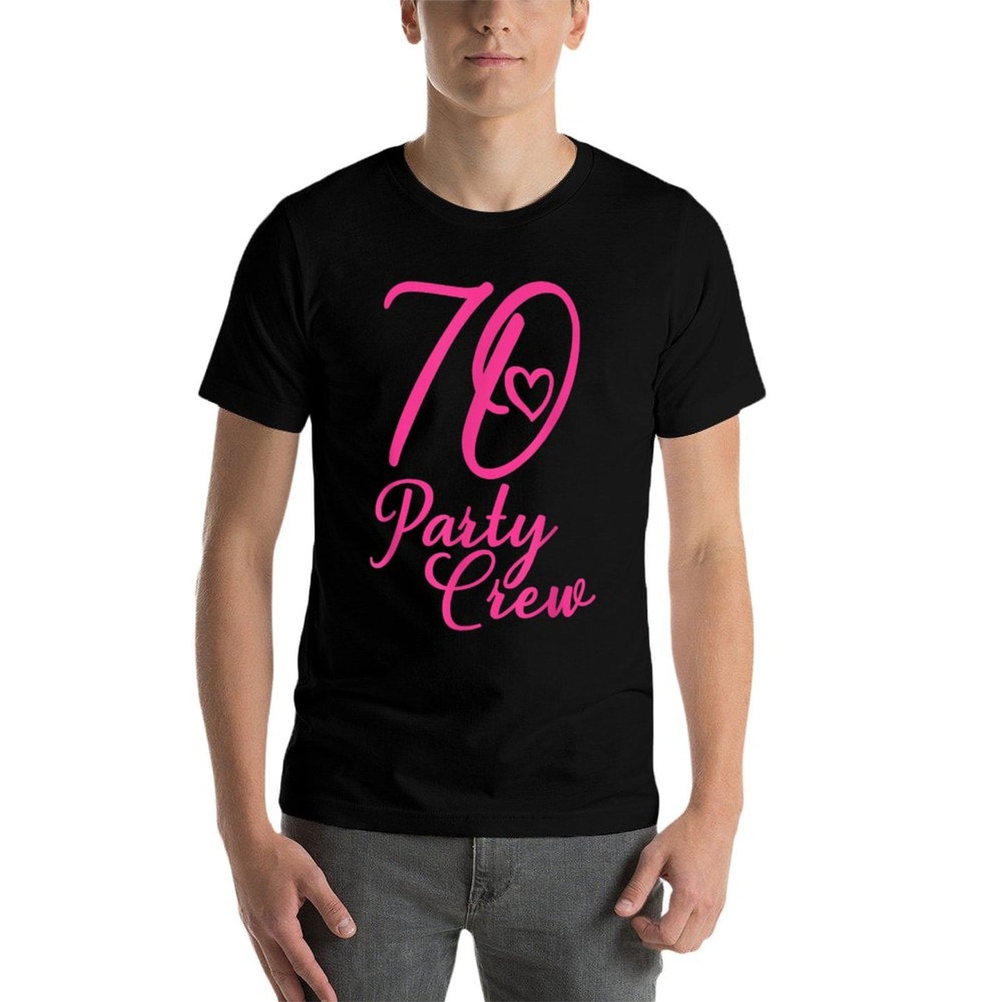 70 Party Crew Pink Matching Group Women 70th Birthday Versatile T-Shirt