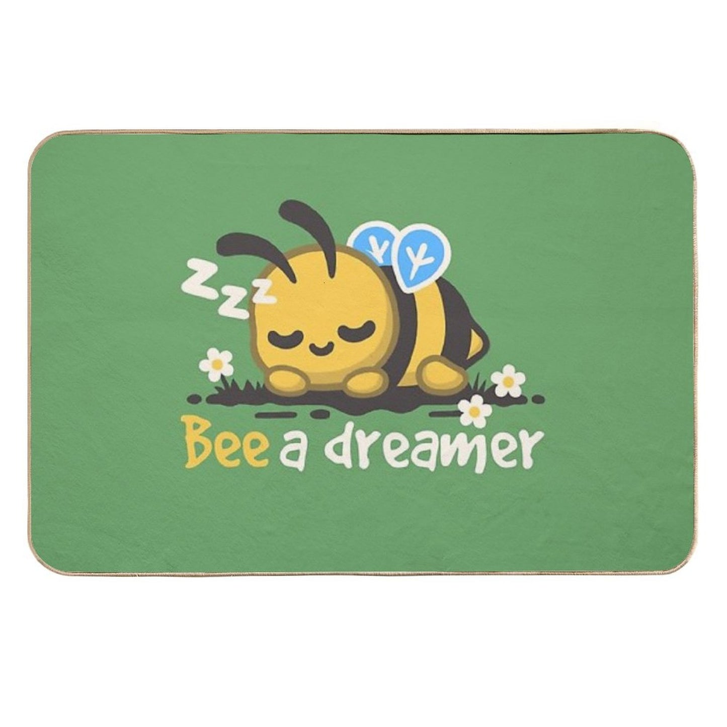 Bee A Dreamer Fade-Resistant Bath Mat
