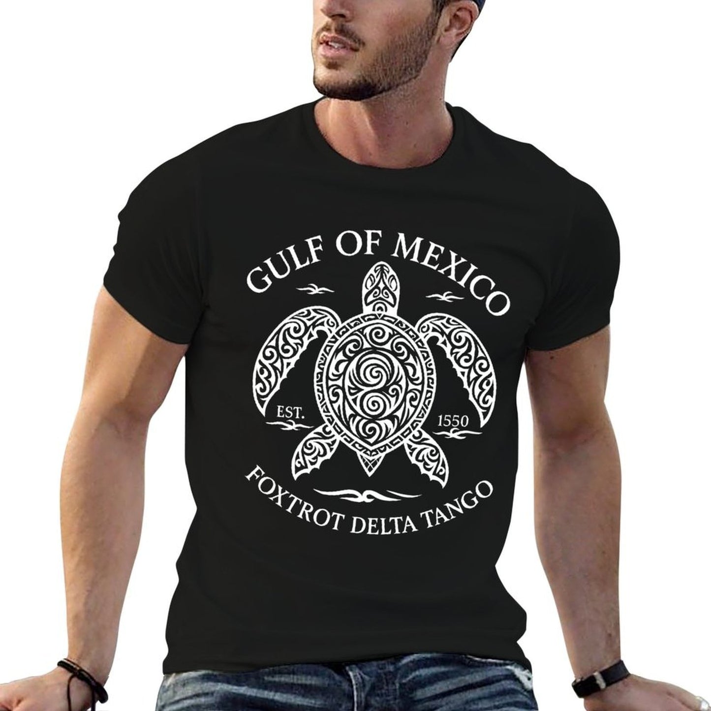 Gulf of Mexico Est 1550 Not US America Foxtrot Delta Tango Vintage-inspired T-Shirt