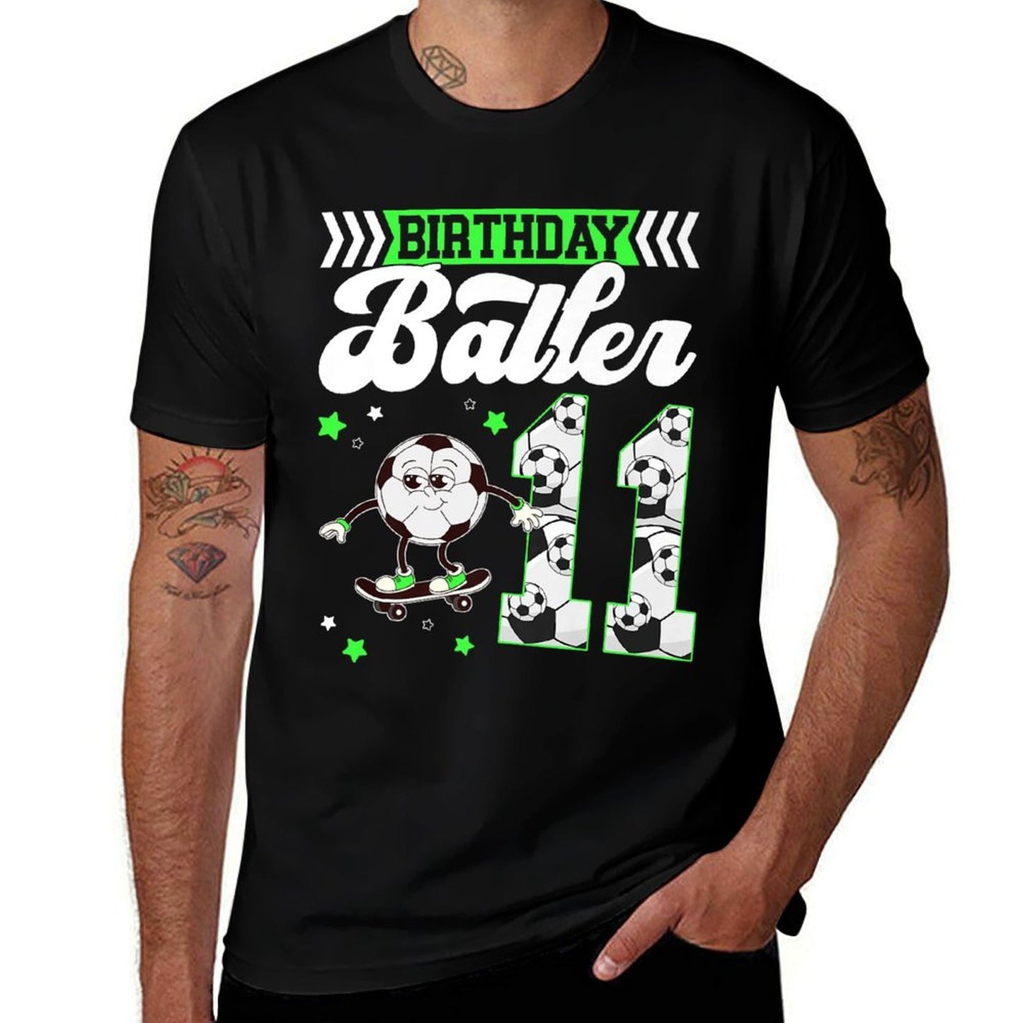 11th Soccer Birthday Party Eleven Year Old Soccer Player Premium Quick-drying T-Shirt