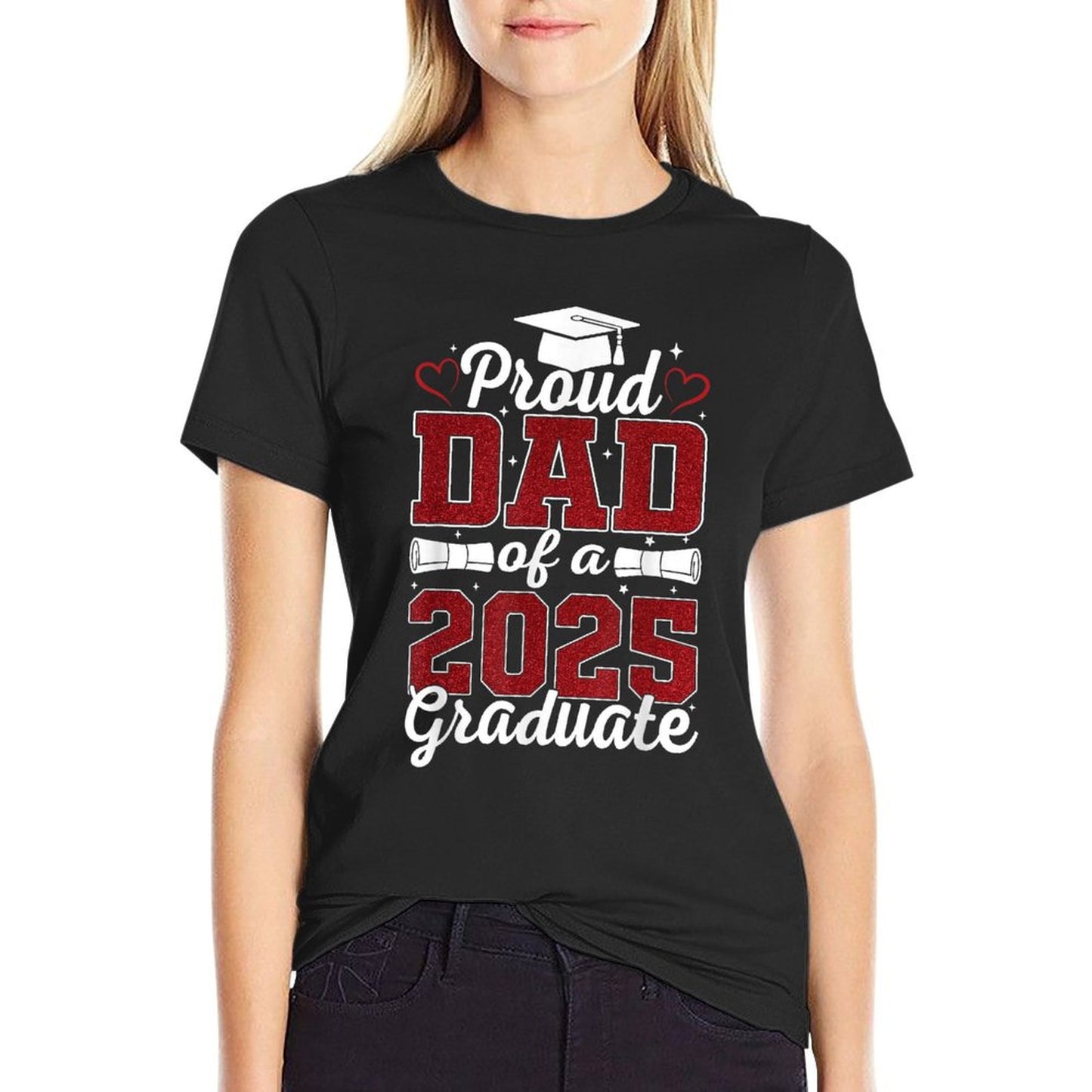 Proud Dad of A 2025 Graduate Senior Class of 2025 Graduation Odor-resistant T-Shirt