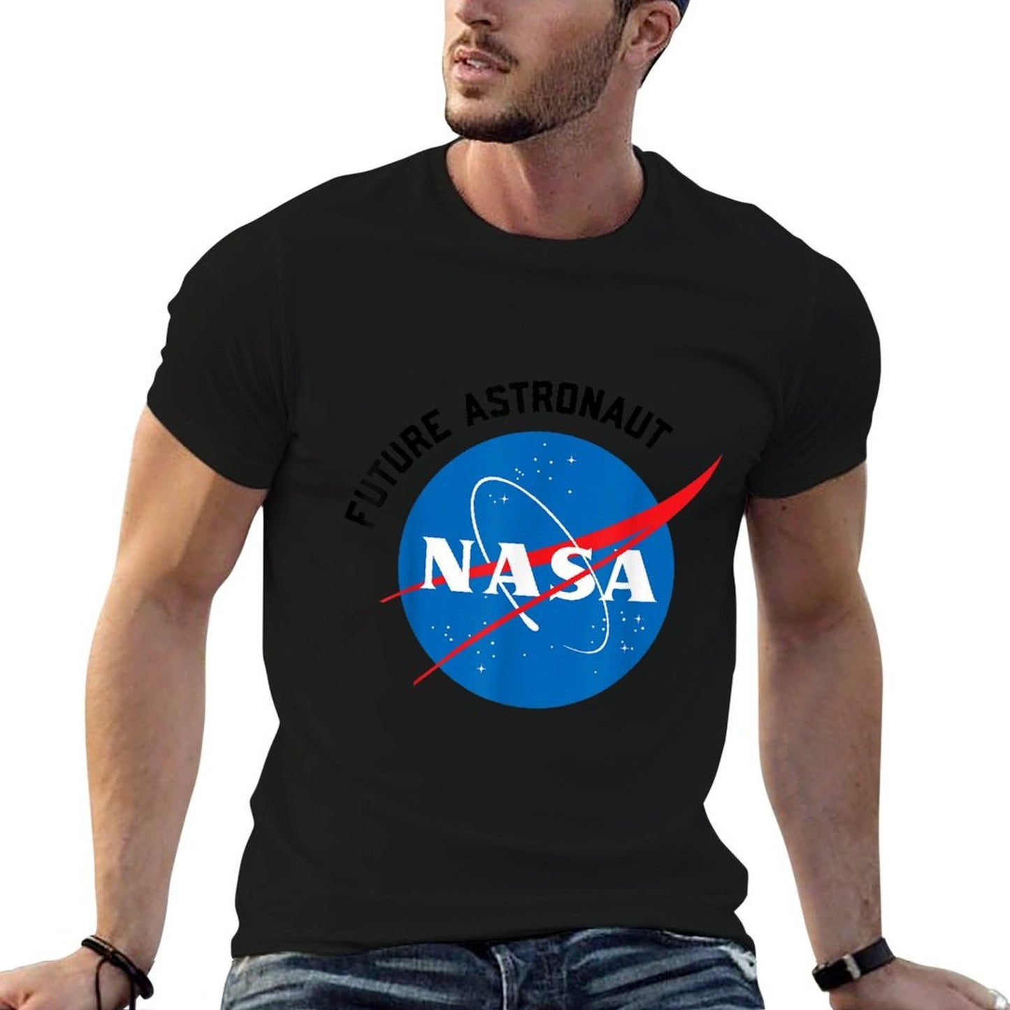 NASA Future Astronaut Space Kids Boys Girls Young Children Relaxed-fit T-Shirt