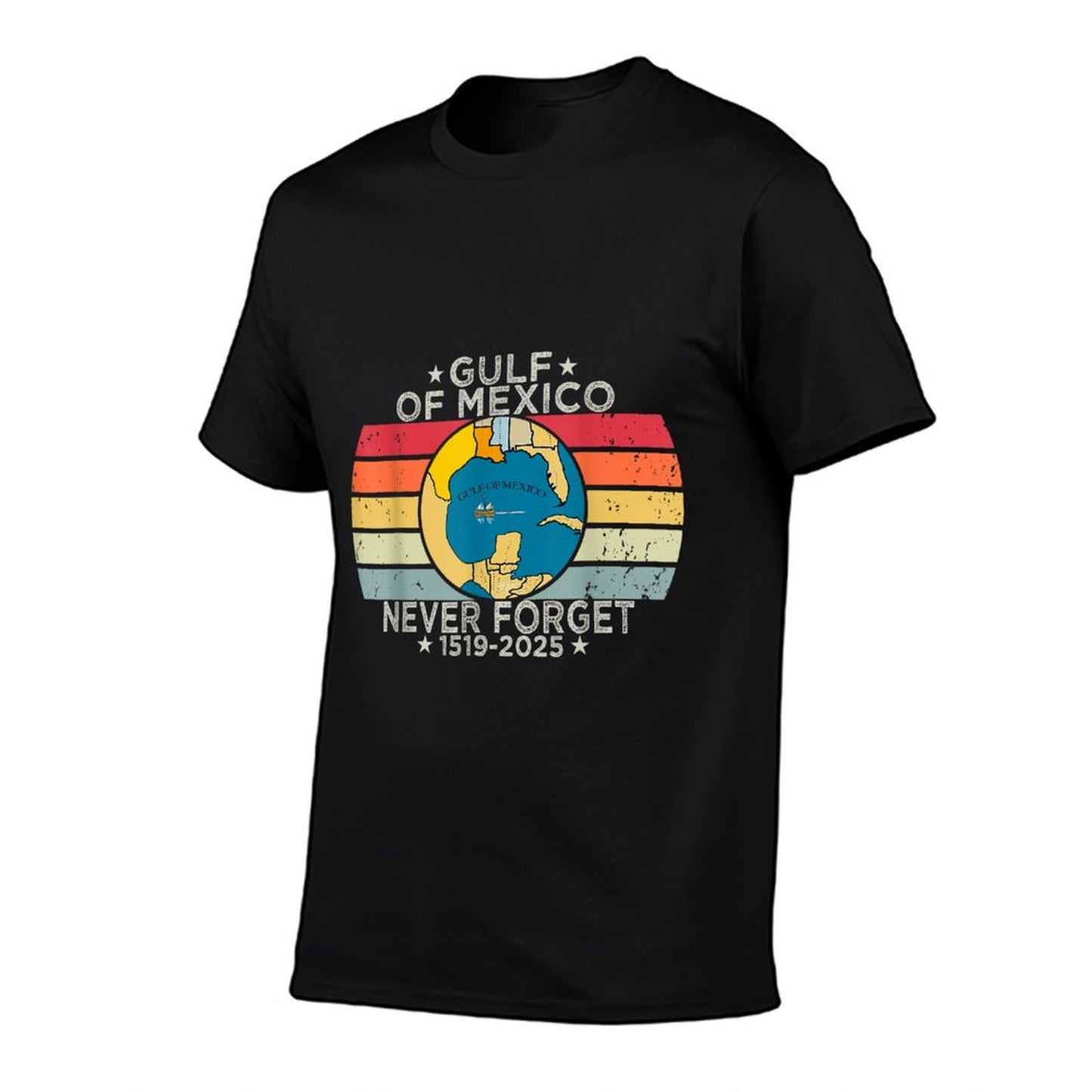 Gulf of USA America Funny Gulf of Mexico July 4th Graphic-printed T-Shirt