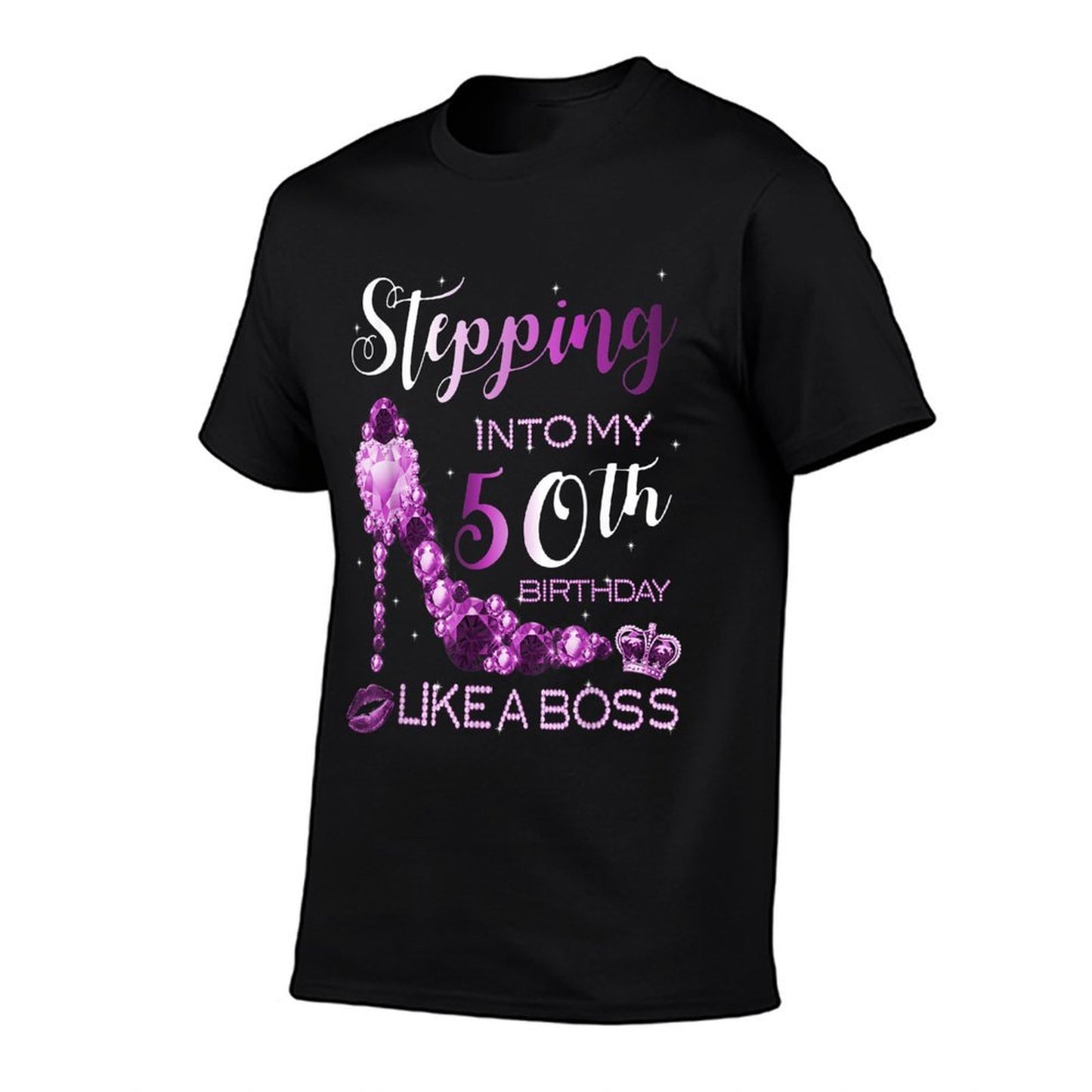 50th Birthday Women Amethyst Birthstone February Gift Vintage-inspired T-Shirt