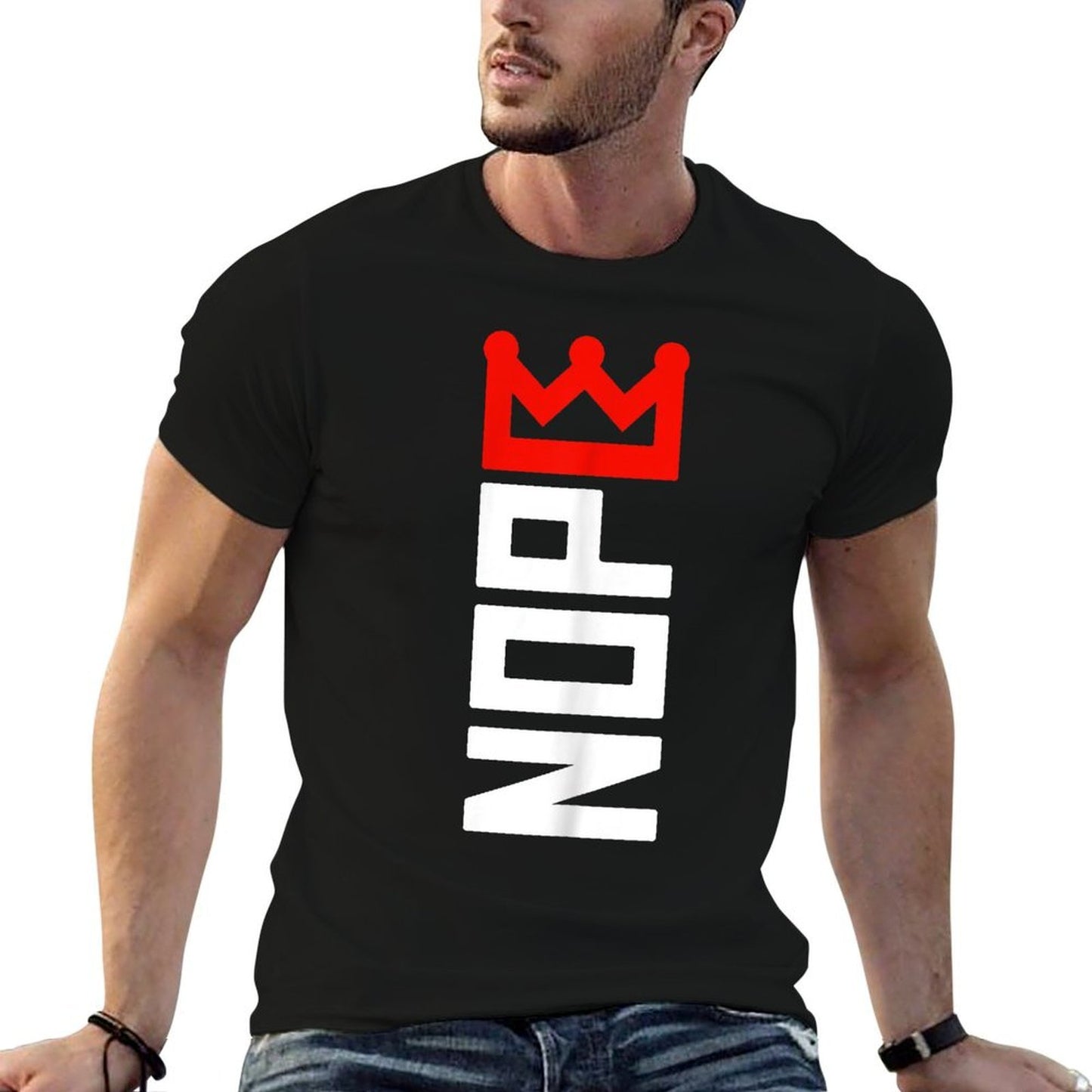 No Kings Protest Sign Vertical Cotton T-Shirt