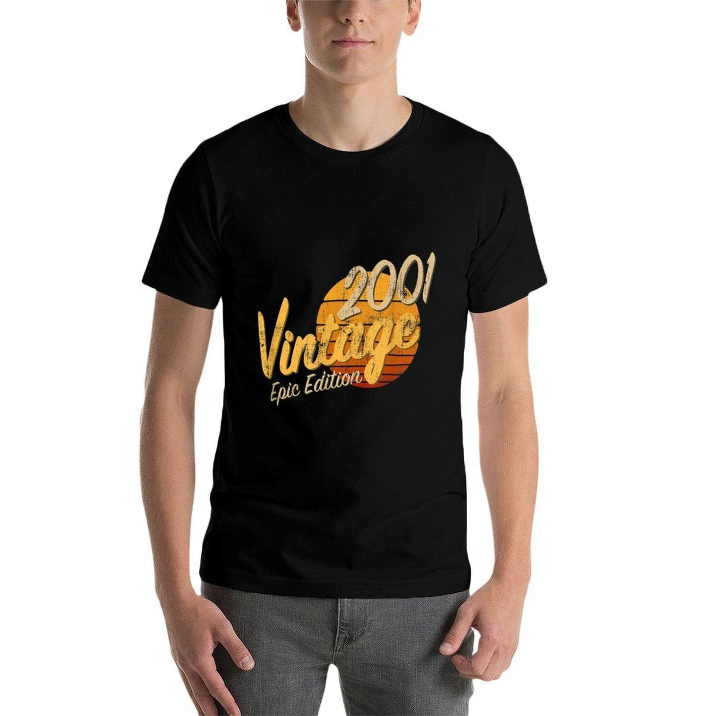 21st Birthday Vintage 2001 Born in 2001 21 Birthday High-quality Stitching T-Shirt