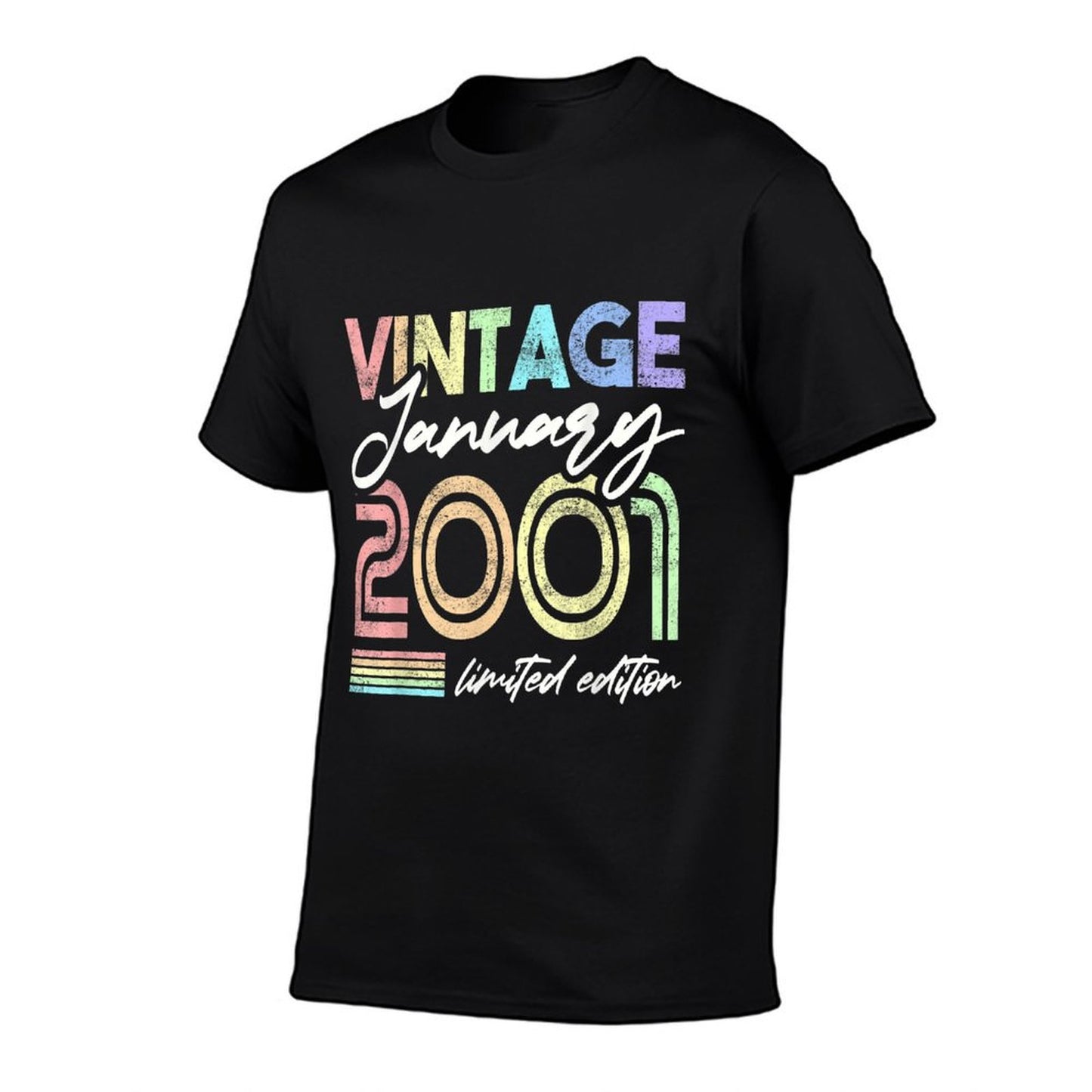Vintage January 2001 21st Birthday Women Oversized Silhouette T-Shirt