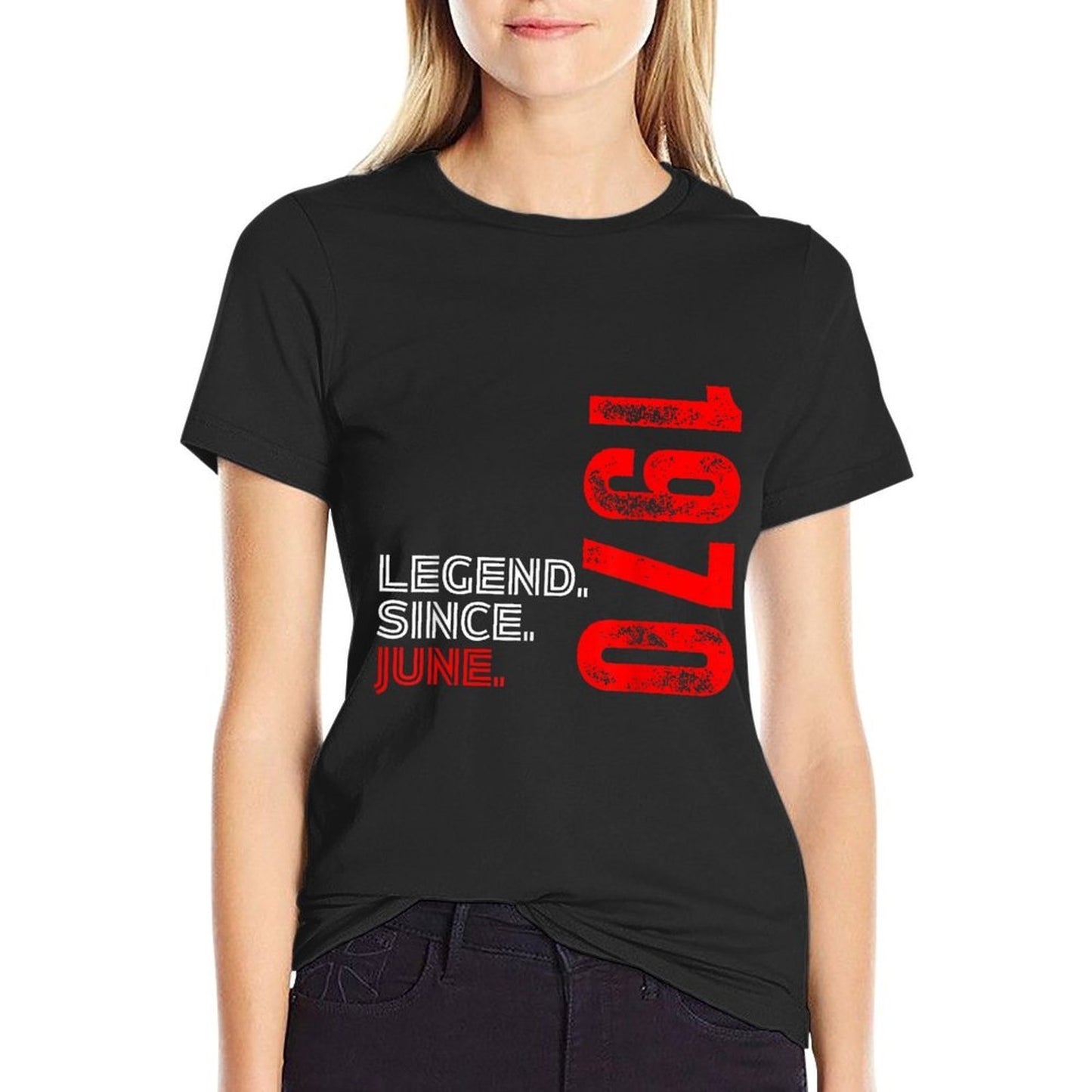 Born In June 1970 Vintage Birthday Legend Since June 1970 Breathable T-Shirt