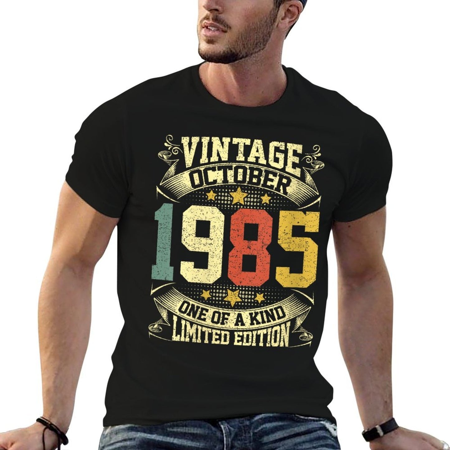 Womens 40 Year Old Gift Vintage Made In October 1985 40th Birthday Slim-fit Cut T-Shirt