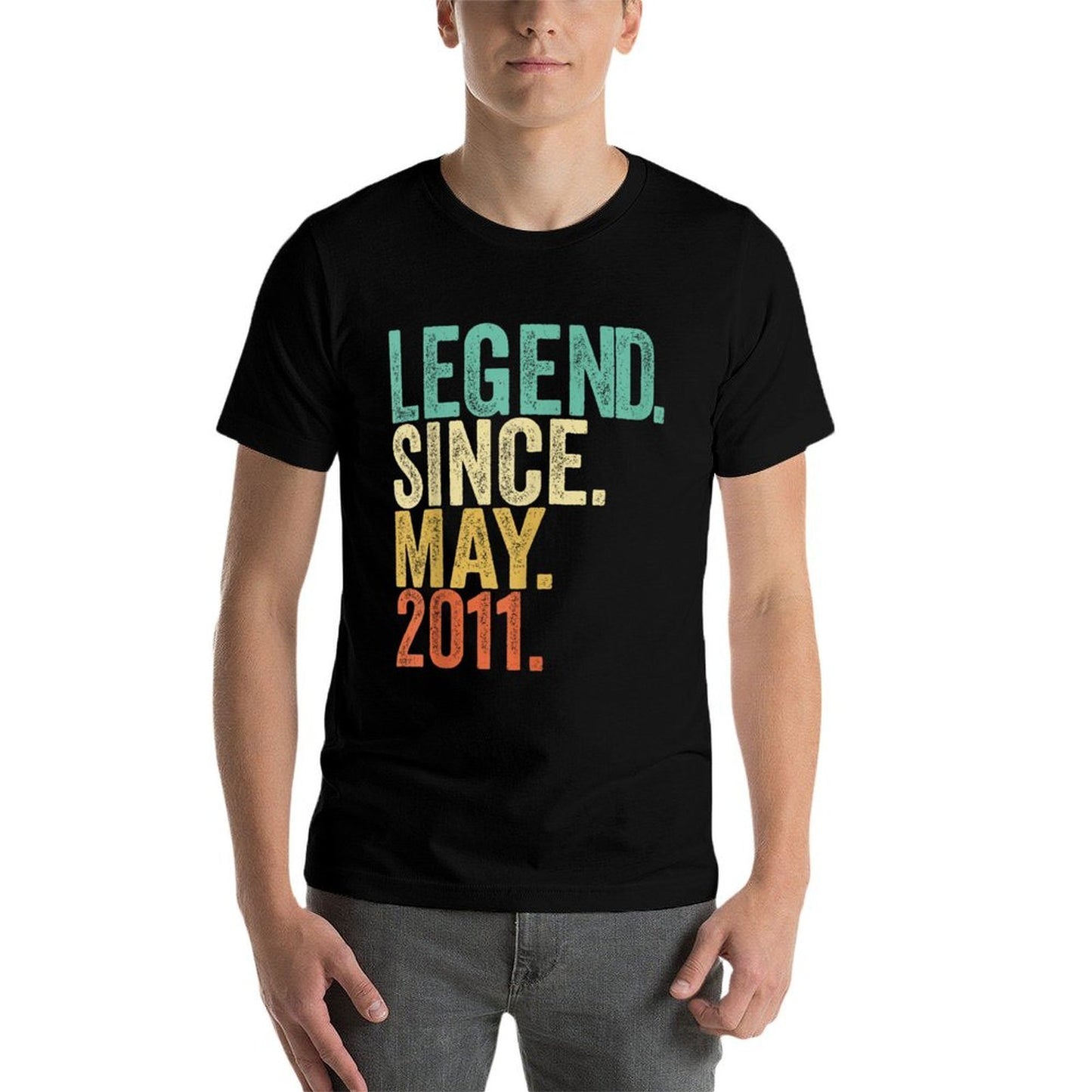 13th Birthday Gift Legend Since May 2011 Gift 13 Years Old Graphic-printed T-Shirt