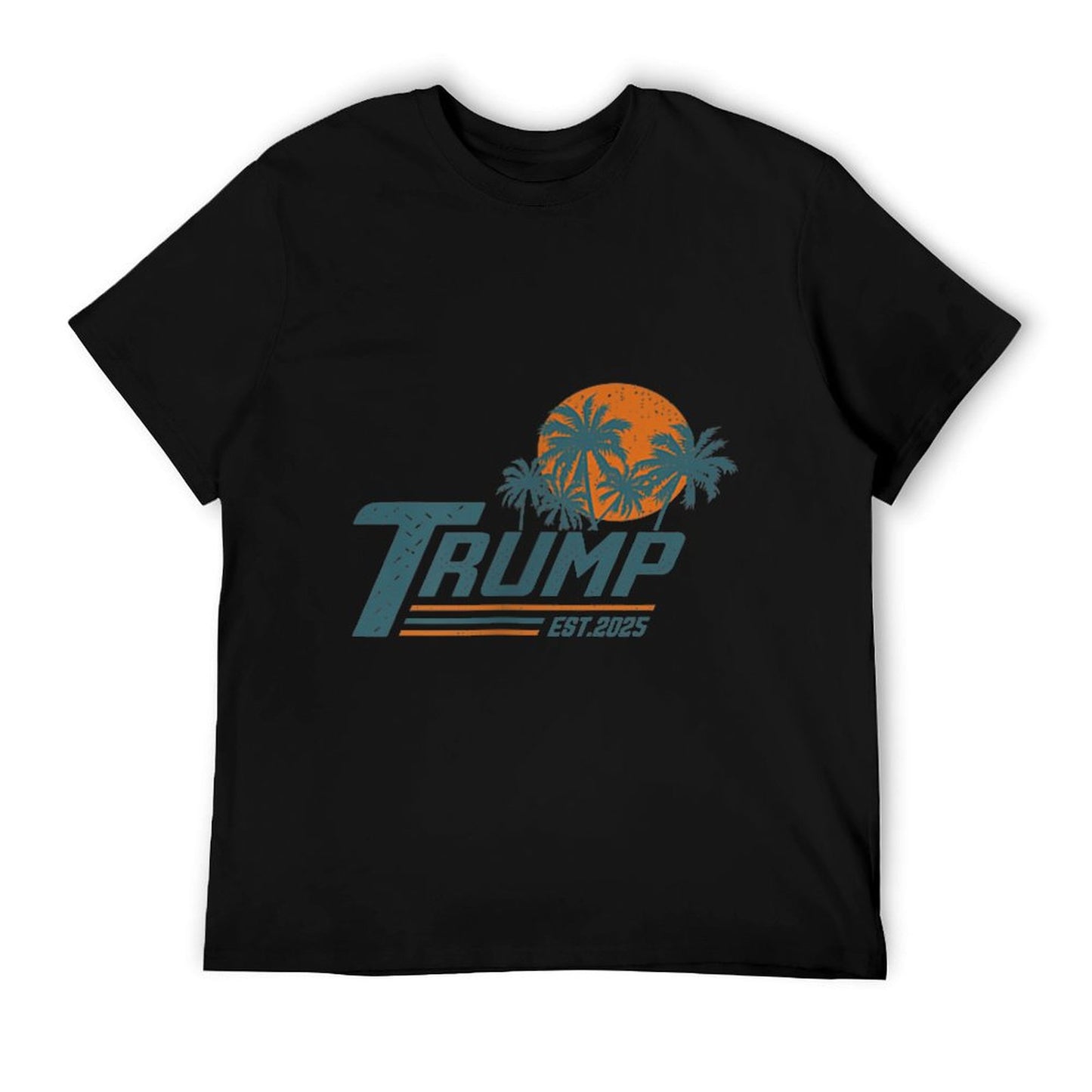 Funny Trump Shirt Gulf Of Us America Est 2025 ( 2 Side ) Ribbed Collar T-Shirt