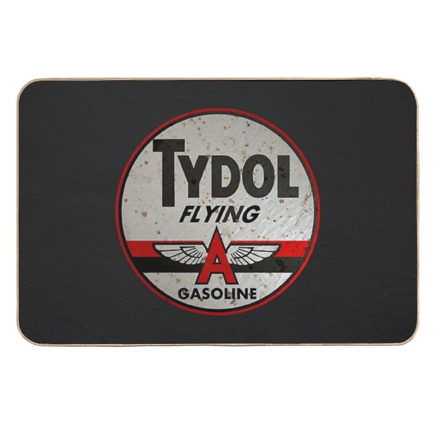 Tydol Flying Gasoline Vintage Sign Rusted Eco-Friendly Bath Mat