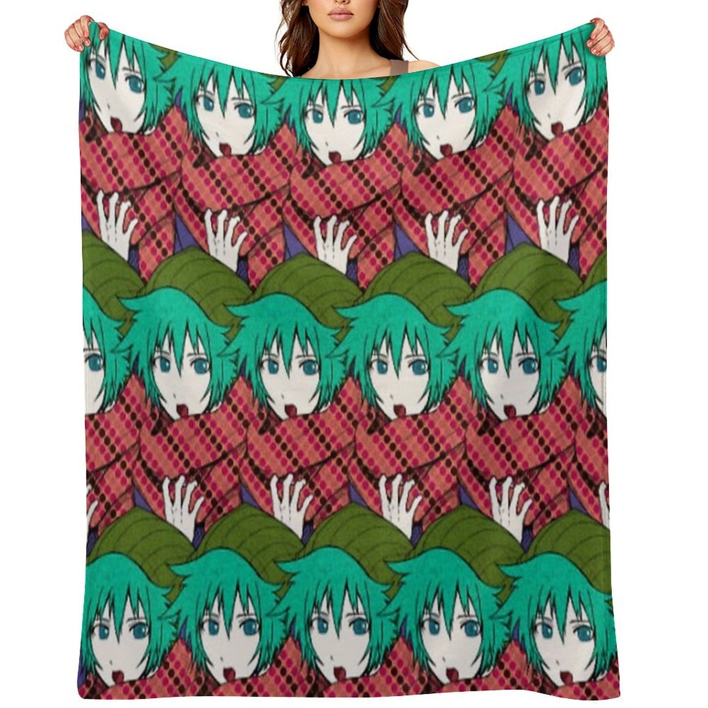 Shin Tsukimi Eco-conscious Throw Blanket