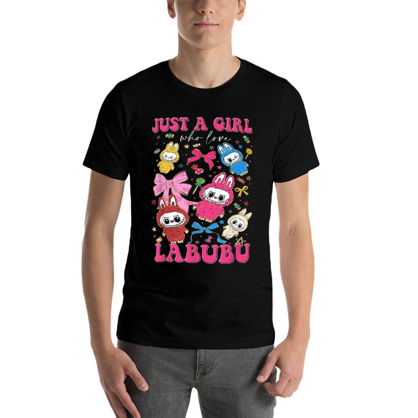 Funny Labubu Just A Girl Who Loves Labubu The Monsters Women Lightweight T-Shirt