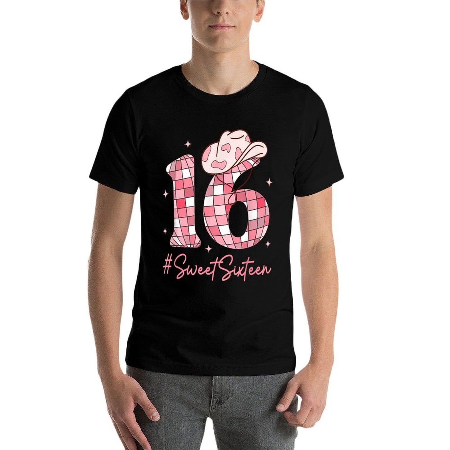 16 Sweet Sixteen Western Rodeo 16th Birthday Girln Polyester Blend T-Shirt